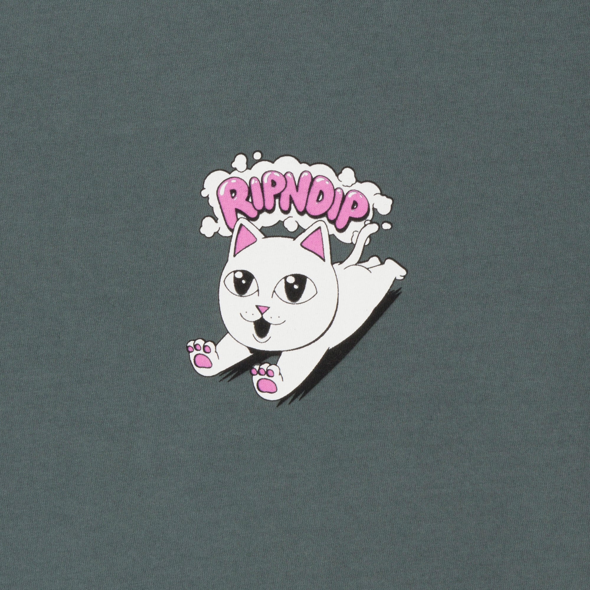 Leaping Kitty Tee (Charcoal) - Image 3