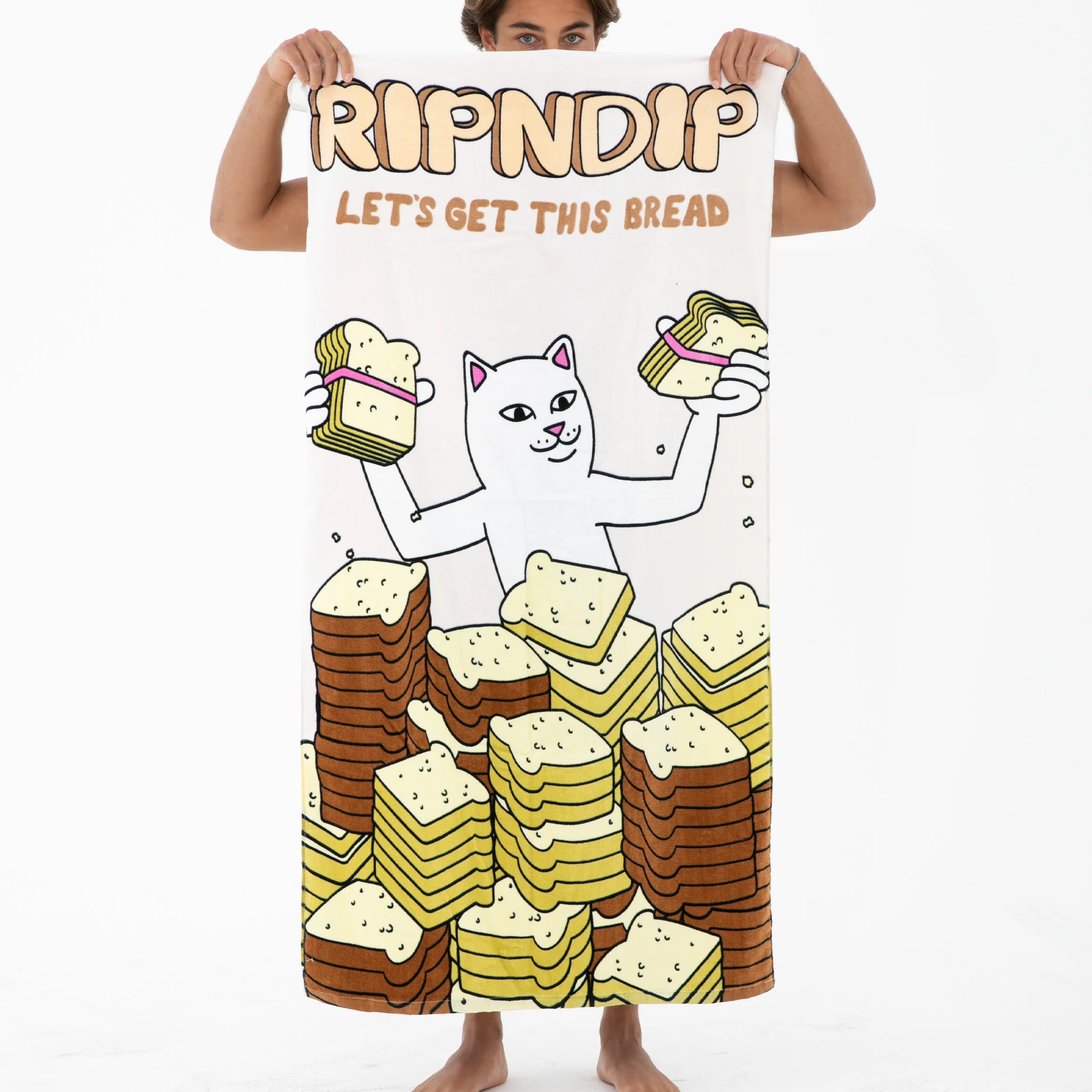 Lets Get This Bread Beach Towel - Image 2