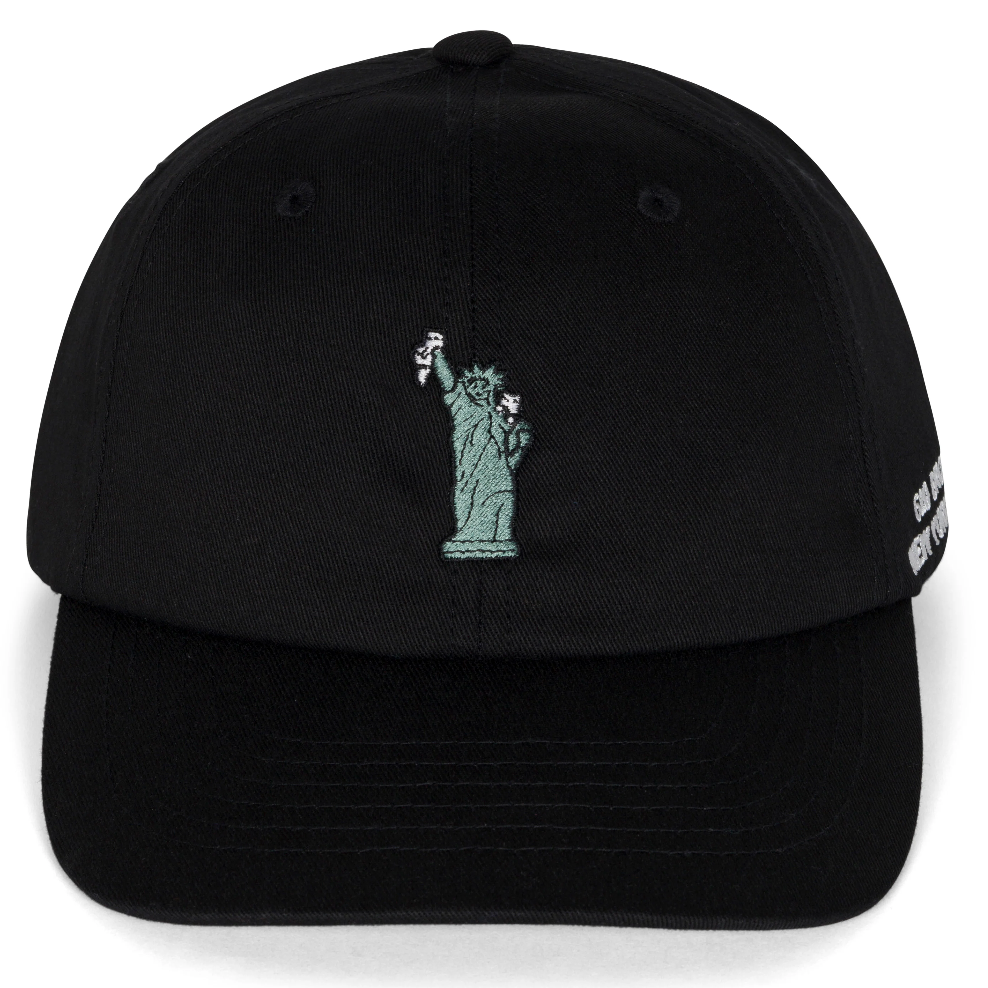 Liberty 6 Panel Hat (Black) - Image 3