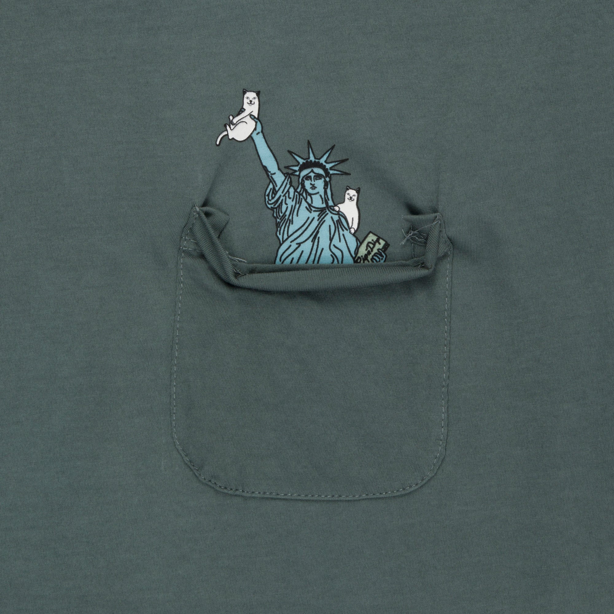 Liberty Pocket Tee (Charcoal) - Image 3