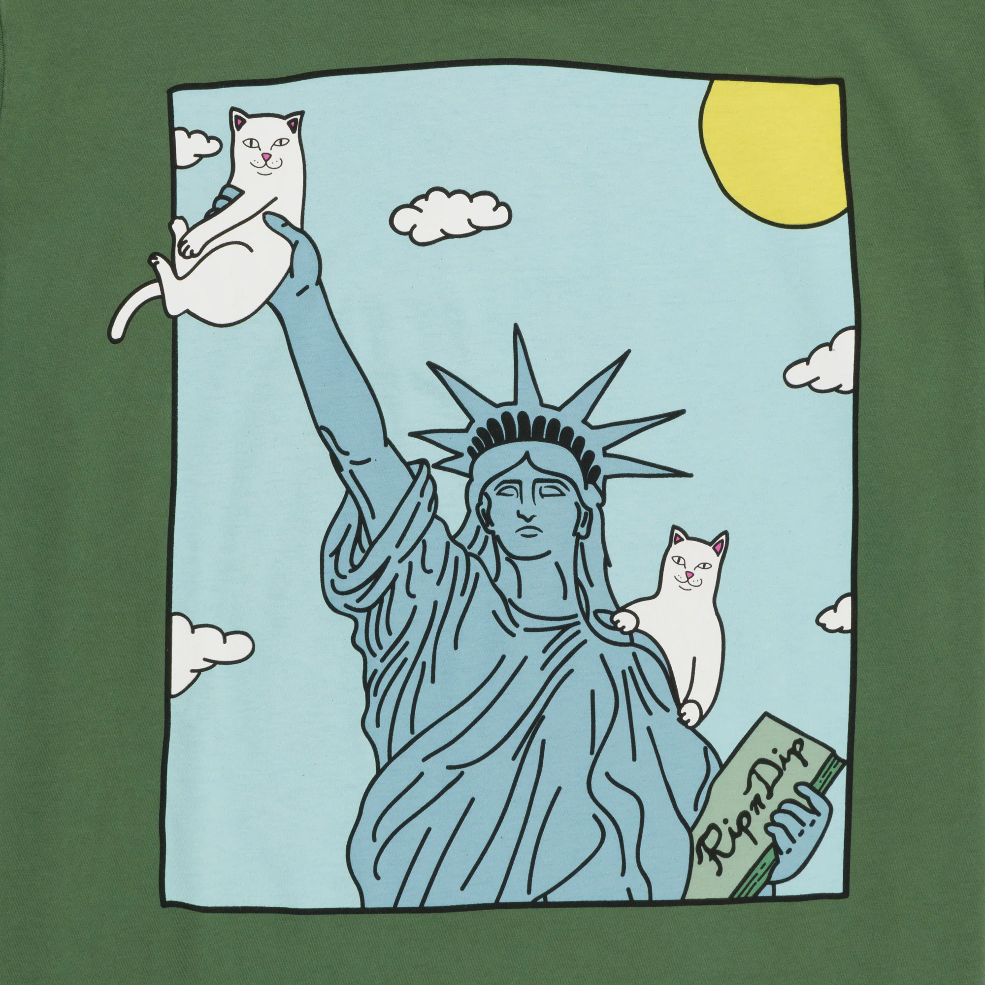 Liberty Pocket Tee (Olive) - Image 4