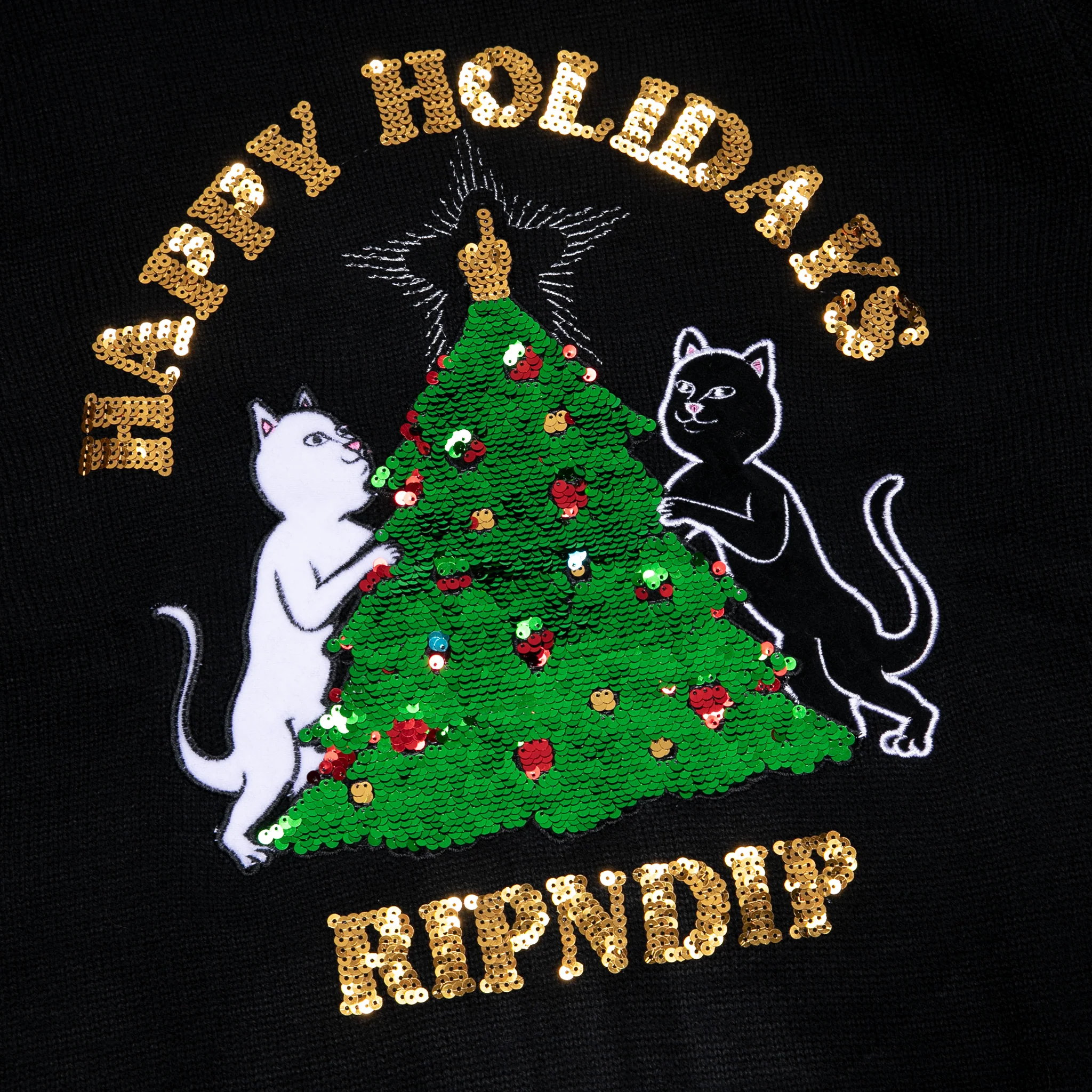 Litmas Tree Knitted Sweater (Black) - Image 5
