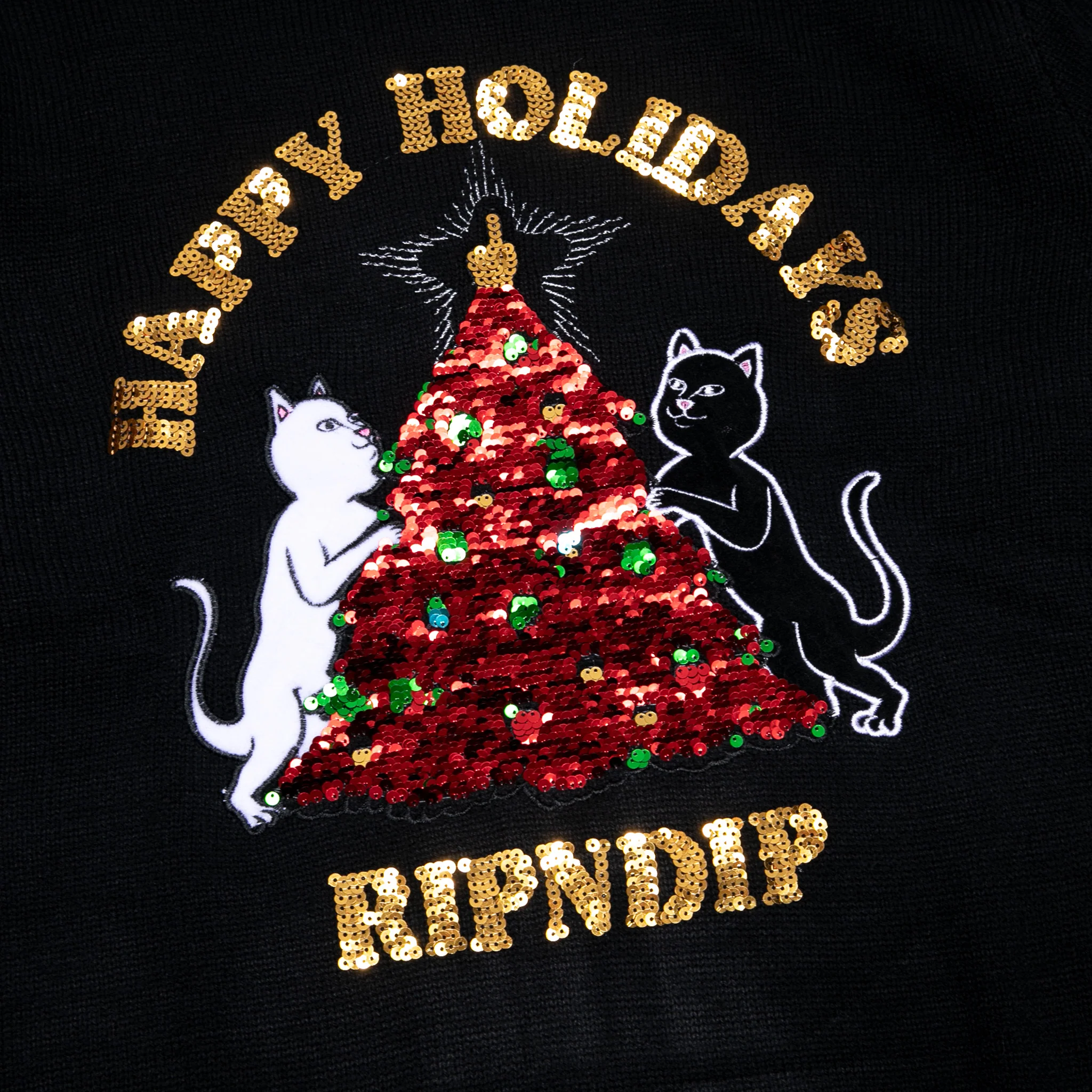 Litmas Tree Knitted Sweater (Black) - Image 6