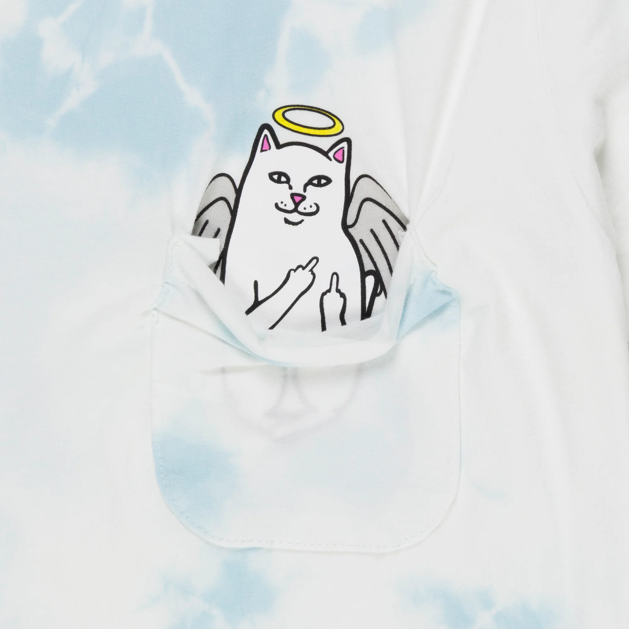 Lord Angel Pocket Tee (Light Blue Lightning Wash) - Image 2