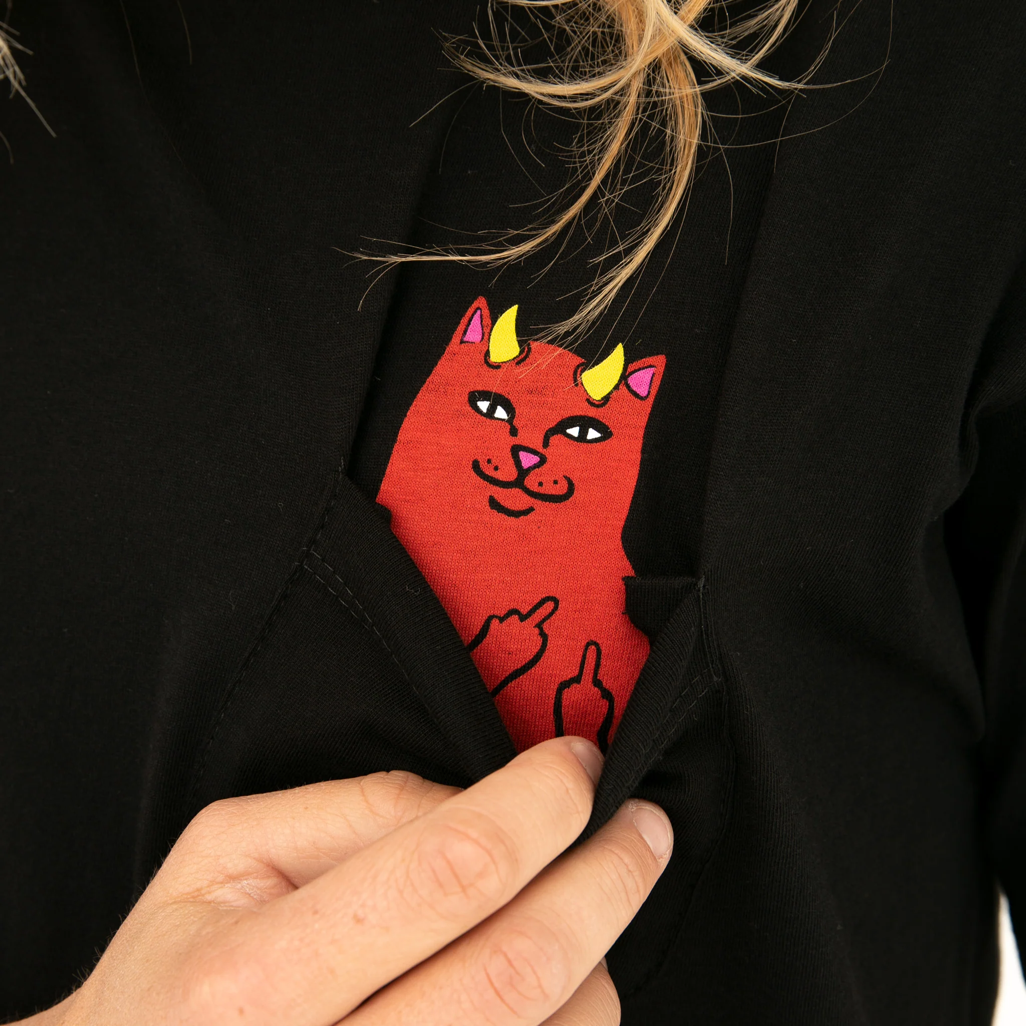 Lord Devil Pocket Tee (Black) - Image 2