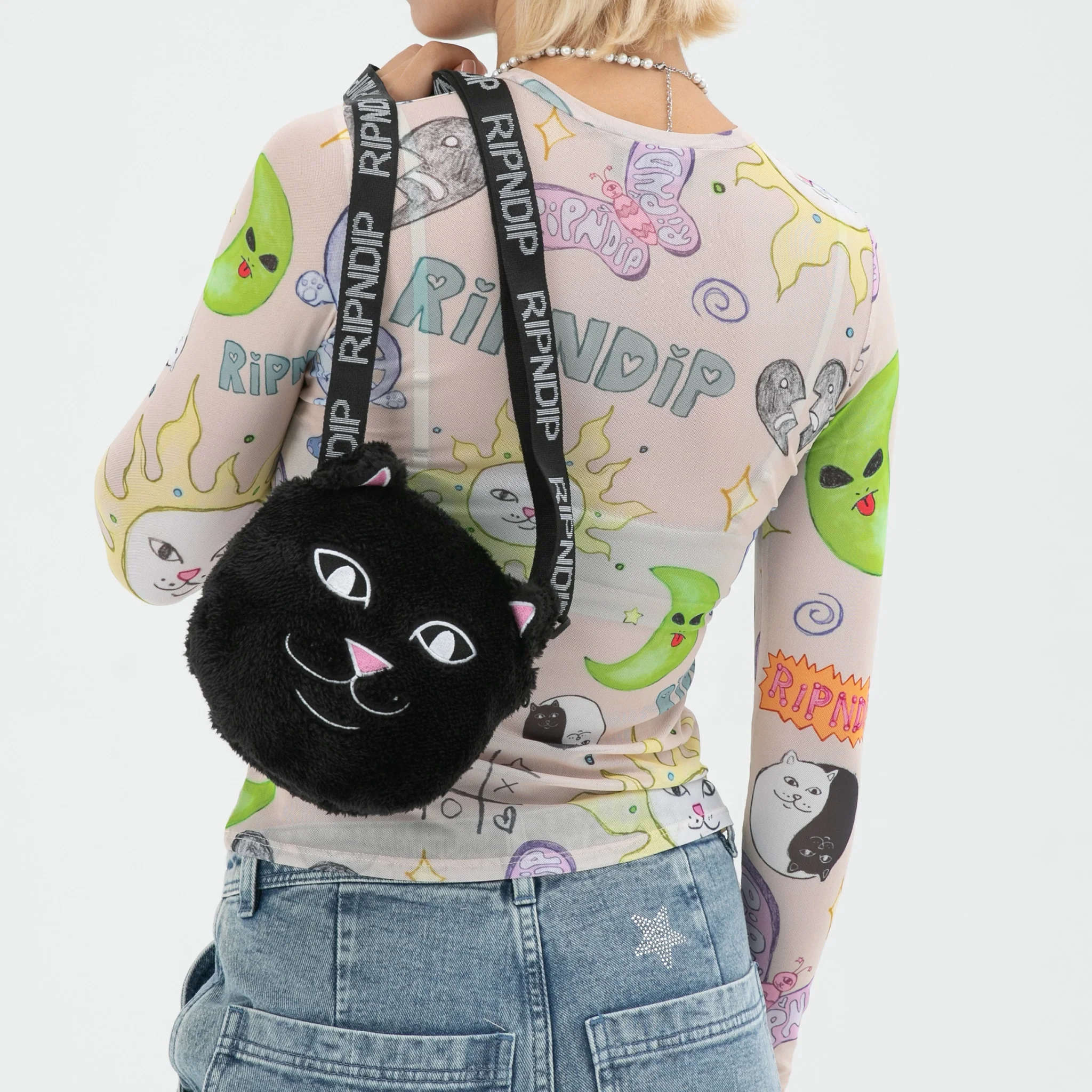 Lord Jermal Sherpa Crossbody Bag (Black) - Image 2