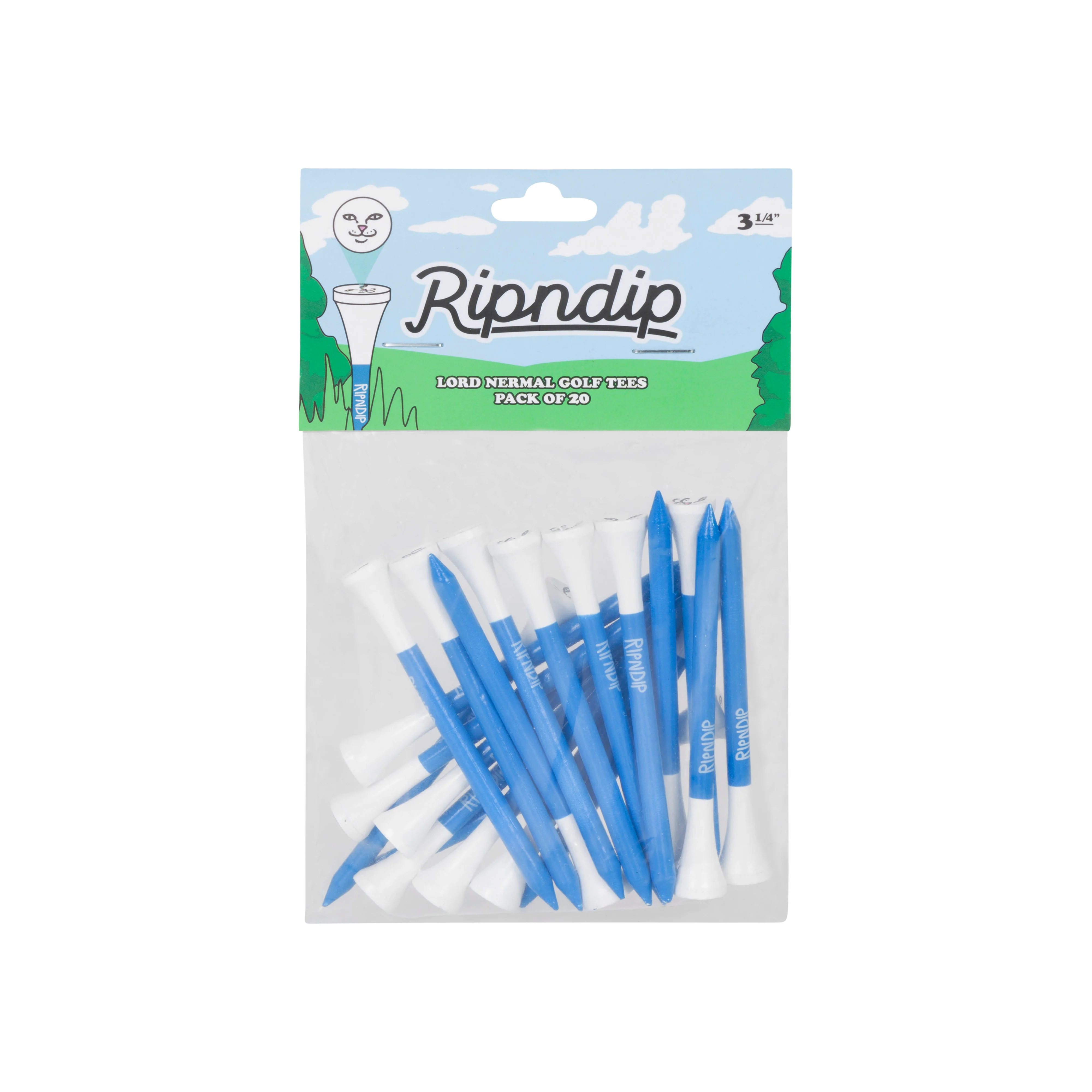 Lord Nermal 20 Pack Golf Tees (Blue)