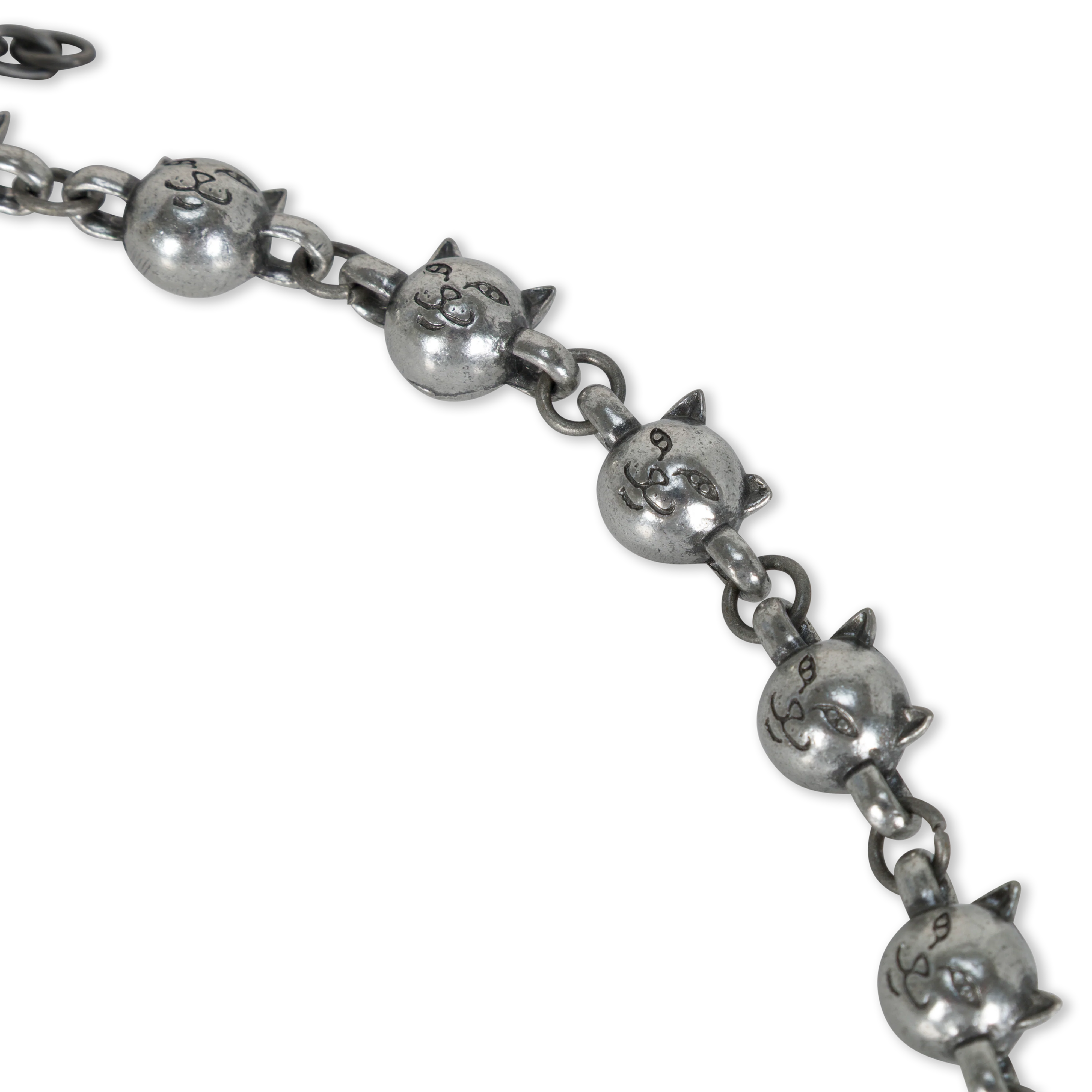 Lord Nermal Ball and Chain Necklace (Silver) - Image 5
