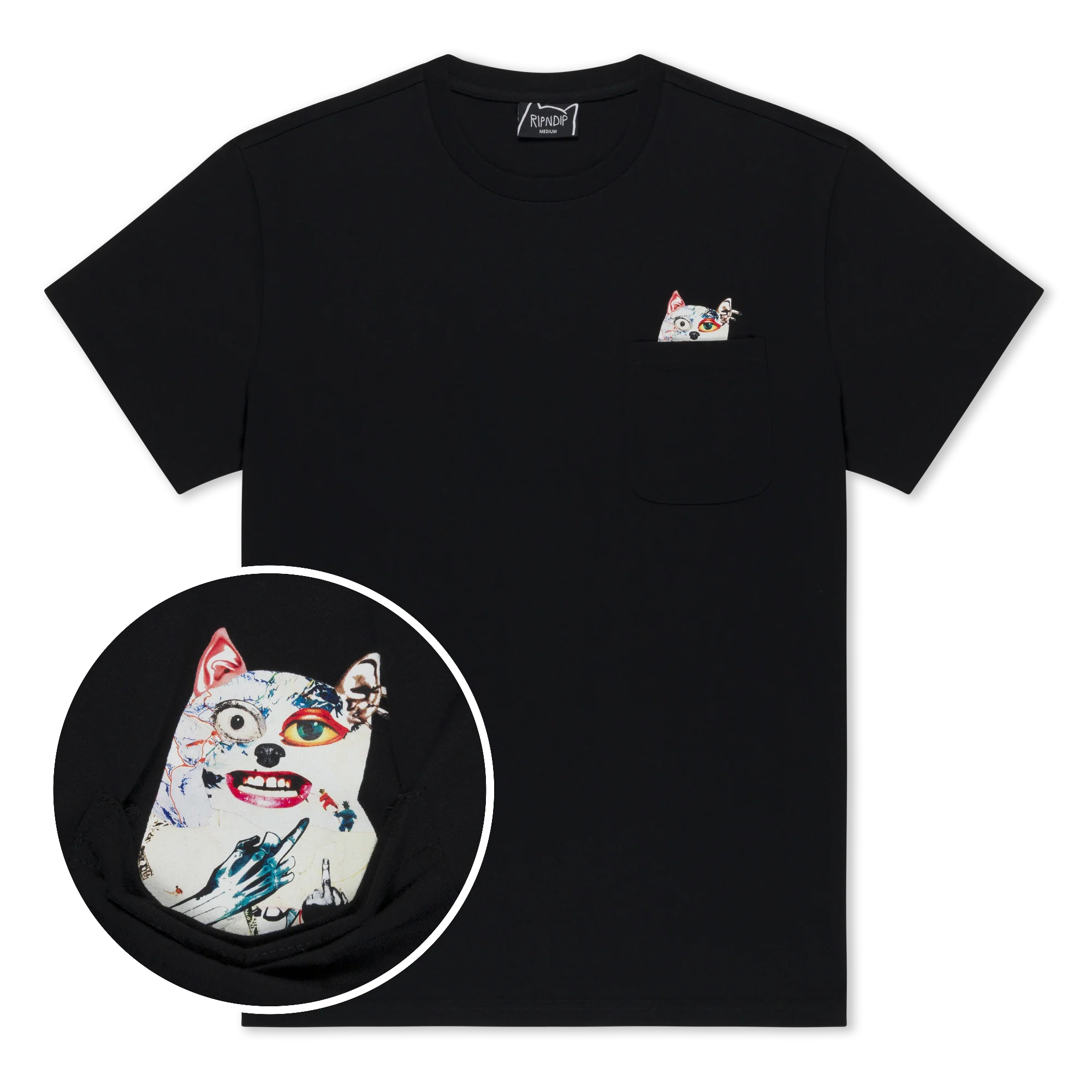Lord Nermal Collage Pocket Tee (Black)