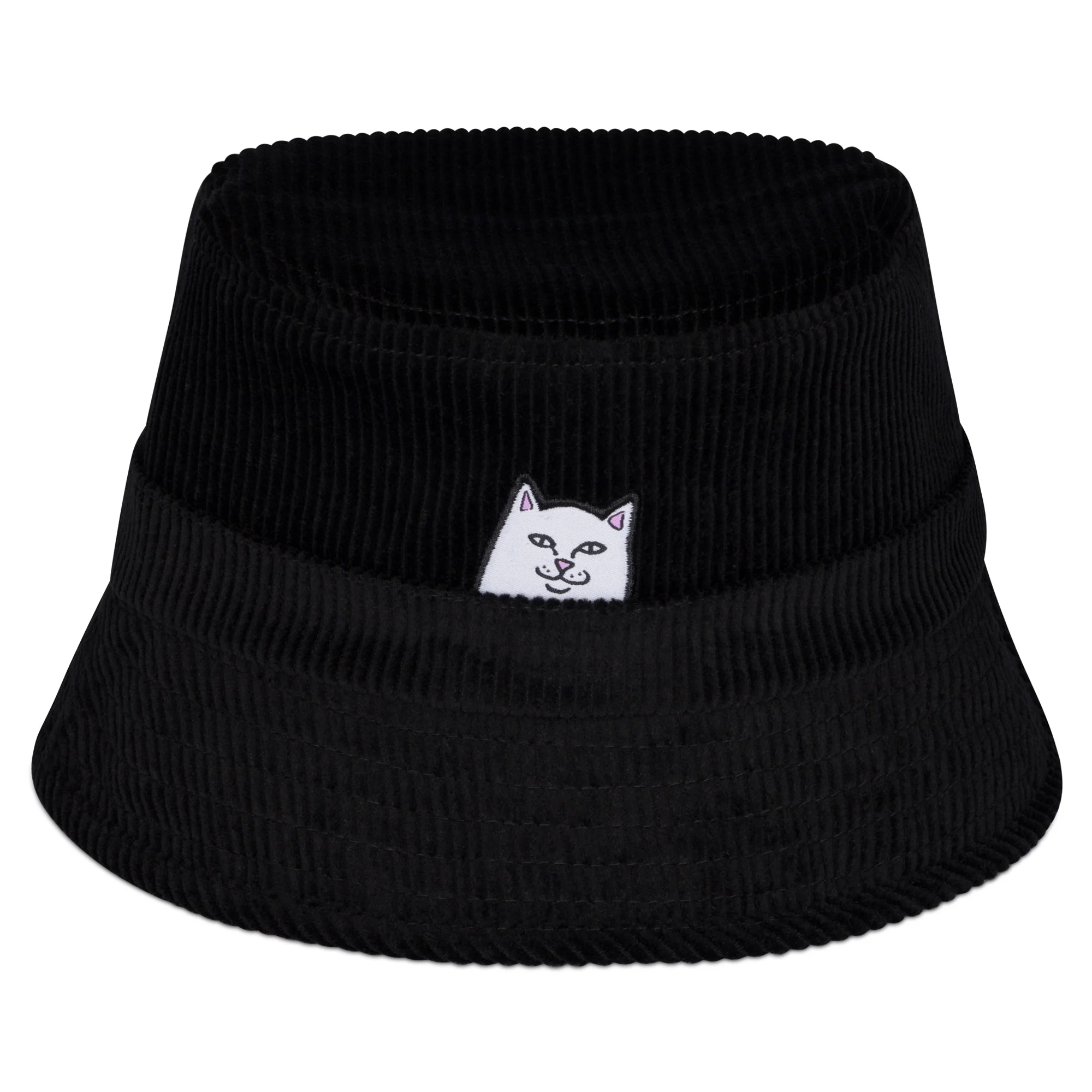 Lord Nermal Corduroy Bucket Hat (Black) - Image 3