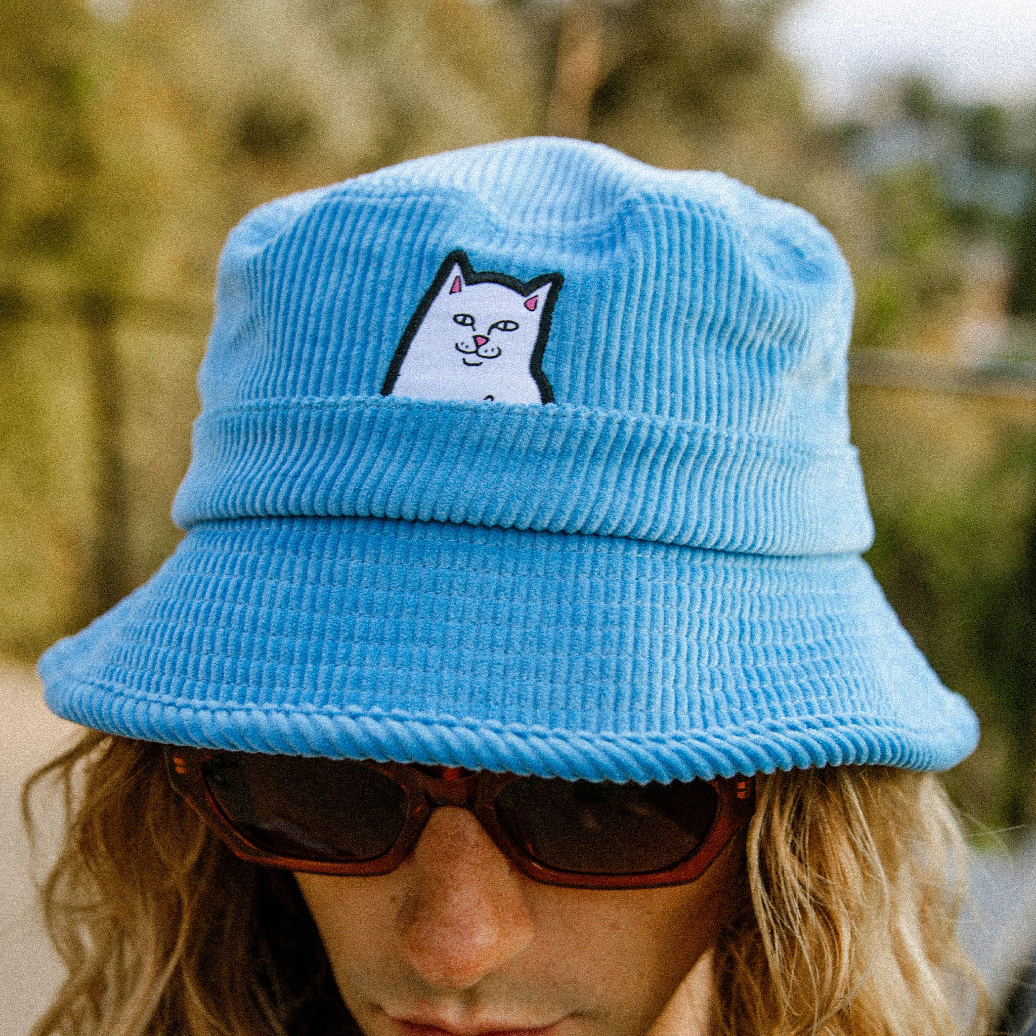 Lord Nermal Corduroy Bucket Hat (Light Blue) - Image 3
