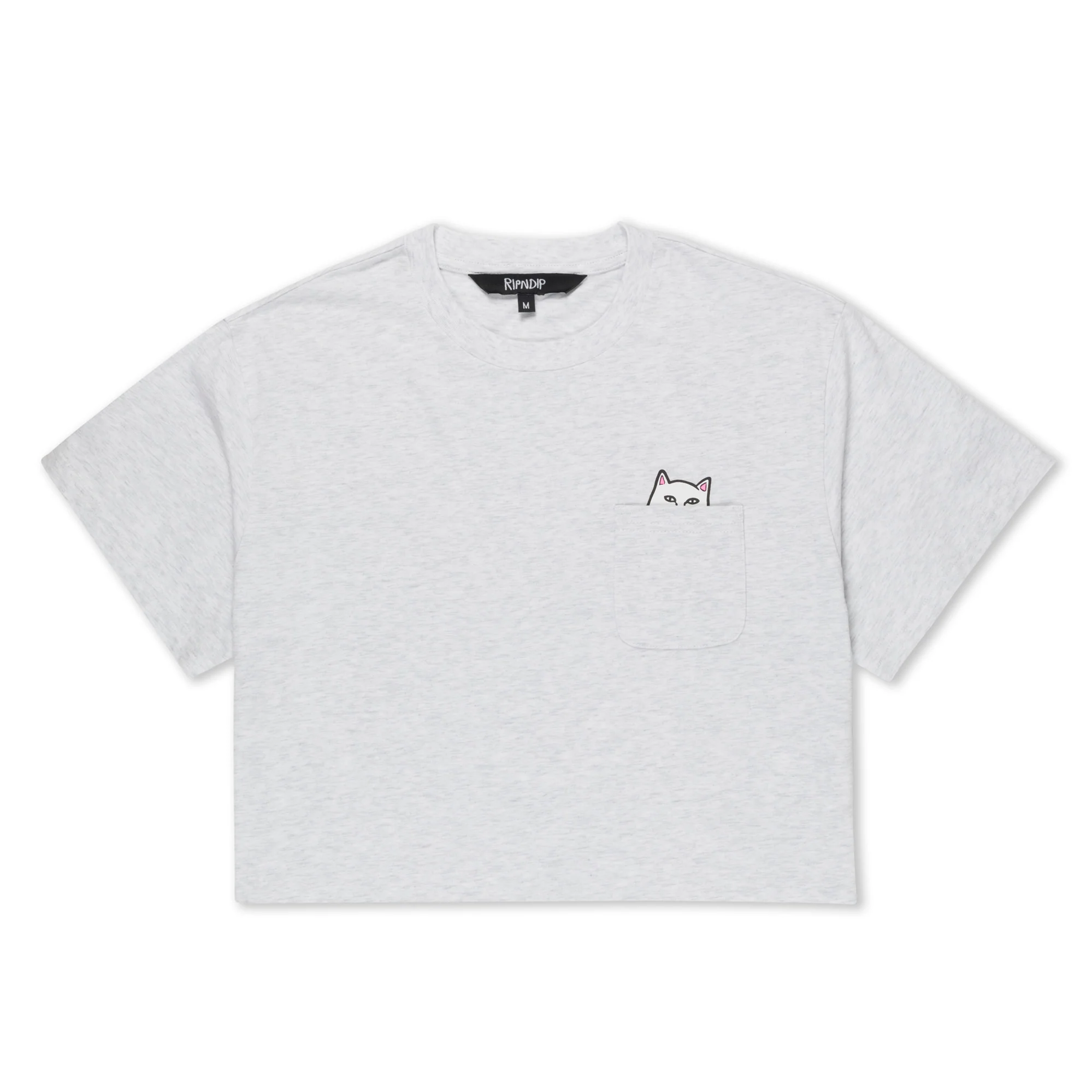 Lord Nermal Cropped Baby Pocket Tee (Ash Heather) - Image 3