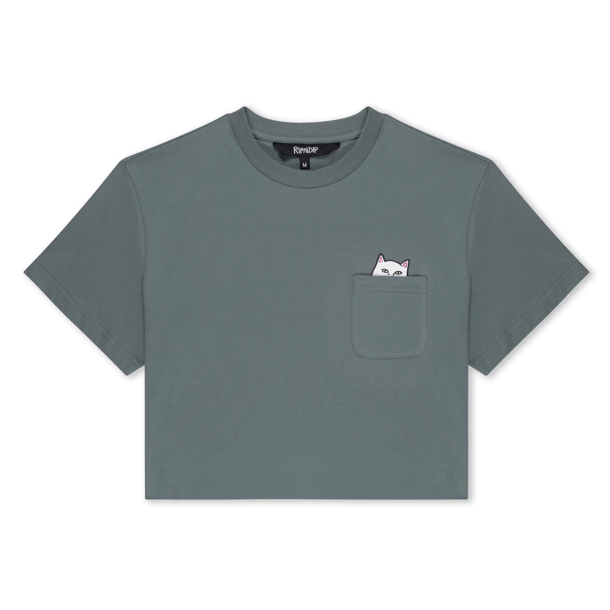 Lord Nermal Cropped Baby Pocket Tee (Charcoal) - Image 3