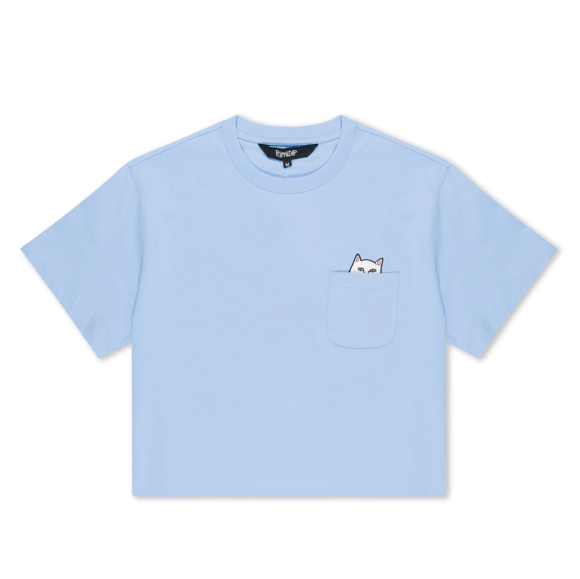 Lord Nermal Cropped Baby Pocket Tee (Light Blue)