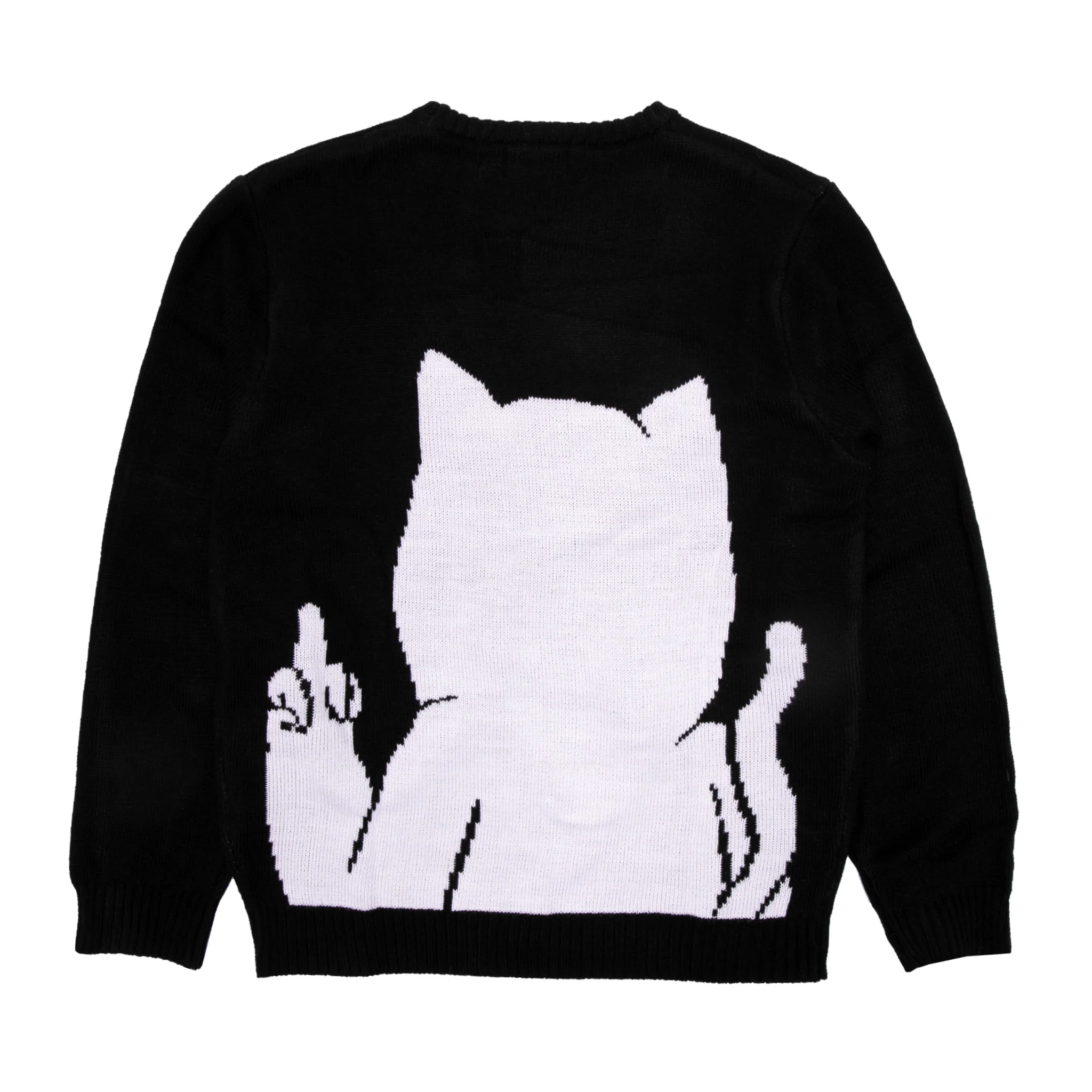 Lord Nermal Flippy Knitty Sweater (Black) - Image 6