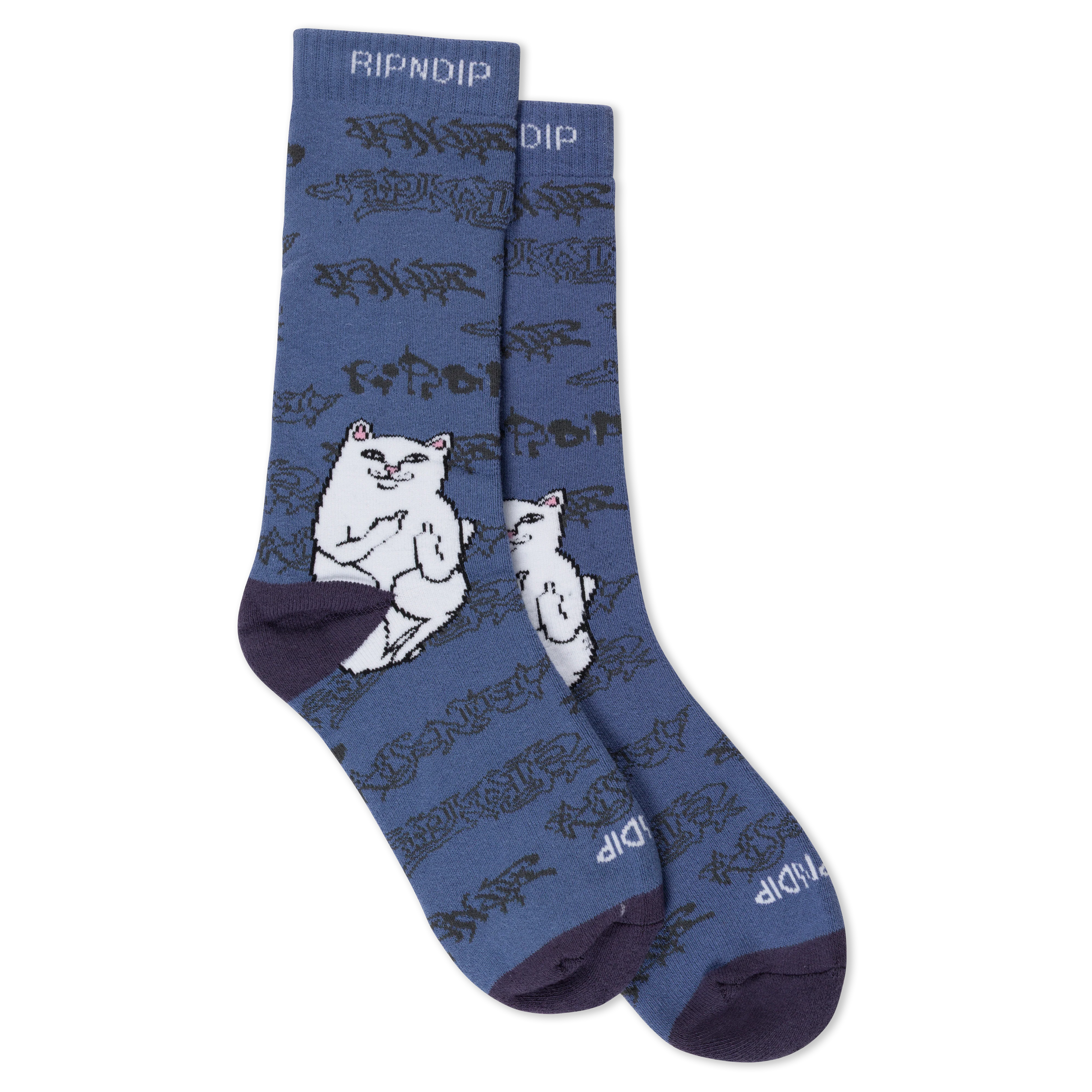 Lord Nermal Ghost Socks (Slate)