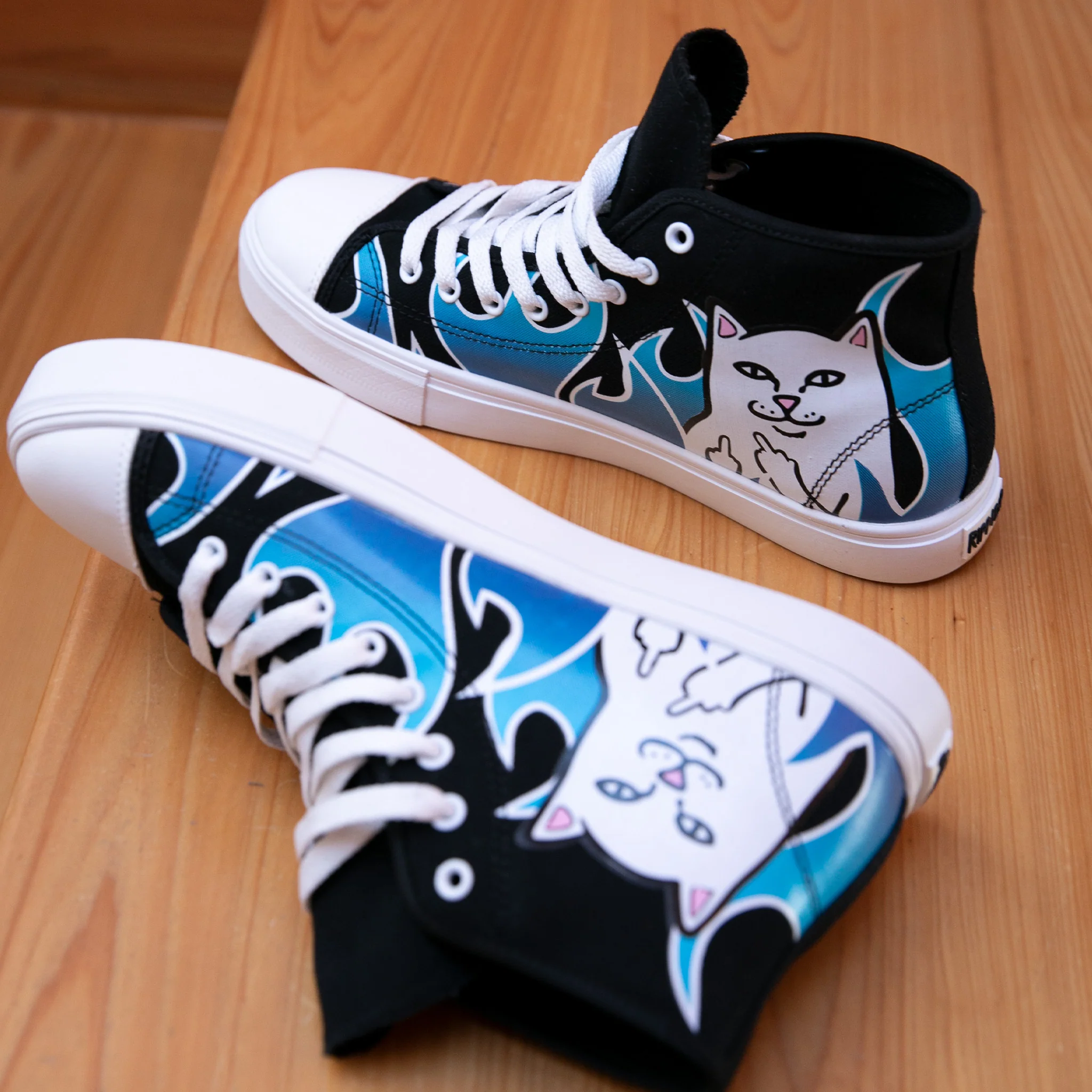 Lord Nermal Hades High Top Shoes (Blue/Black) - Image 4