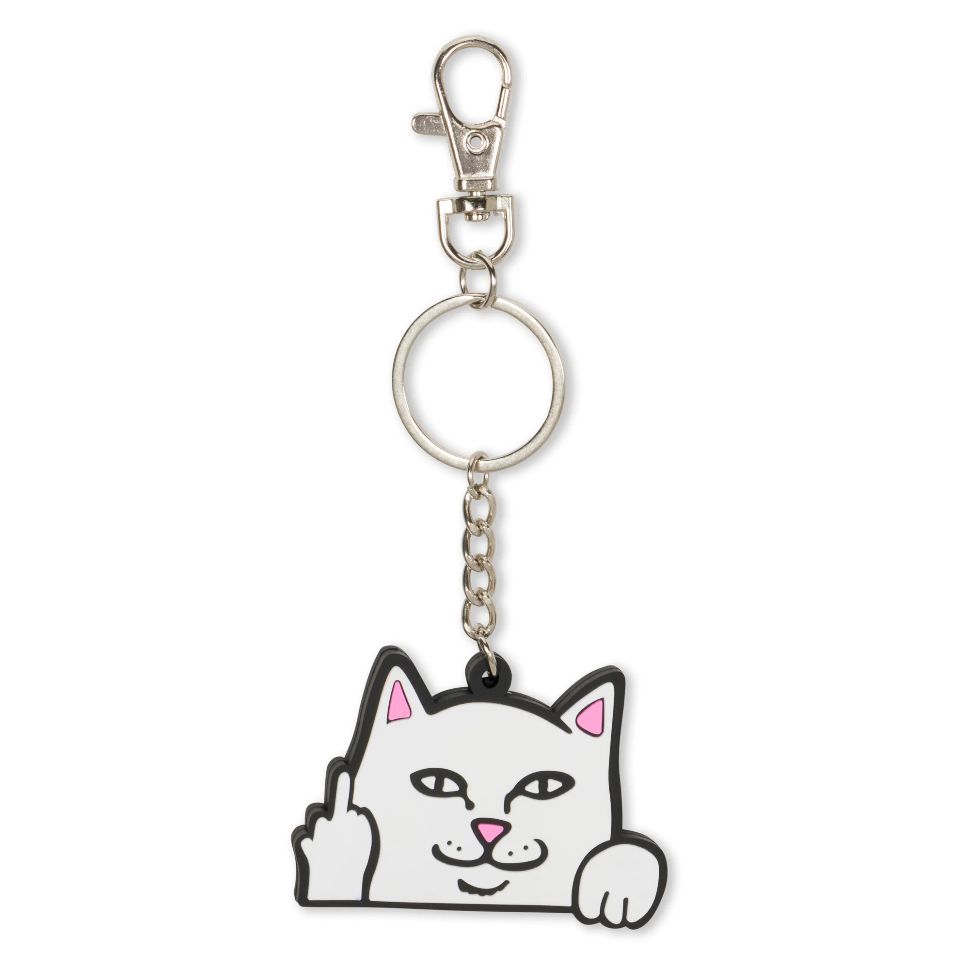 Lord Nermal Rubber Key Chain (White)