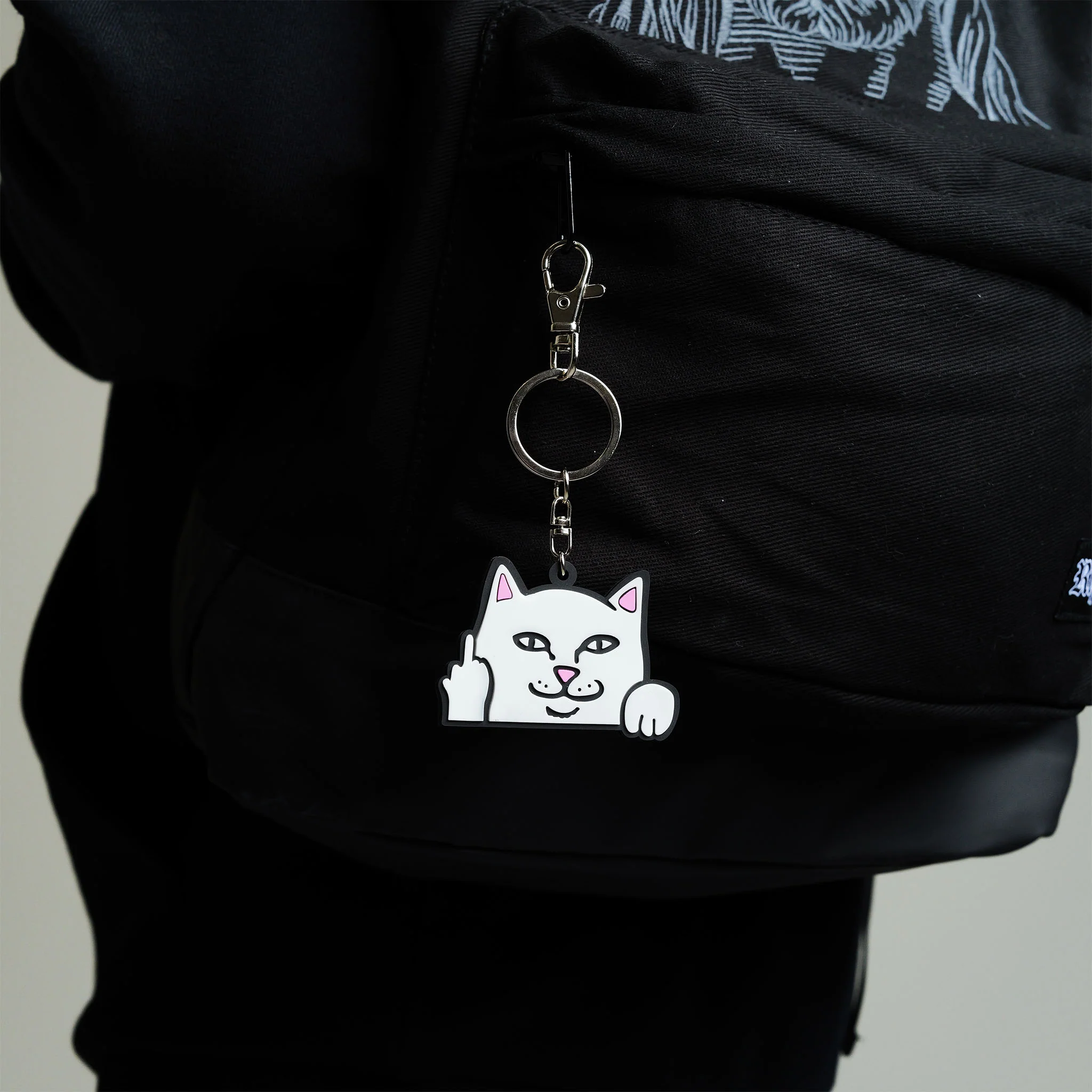 Lord Nermal Rubber Key Chain (White) - Image 4