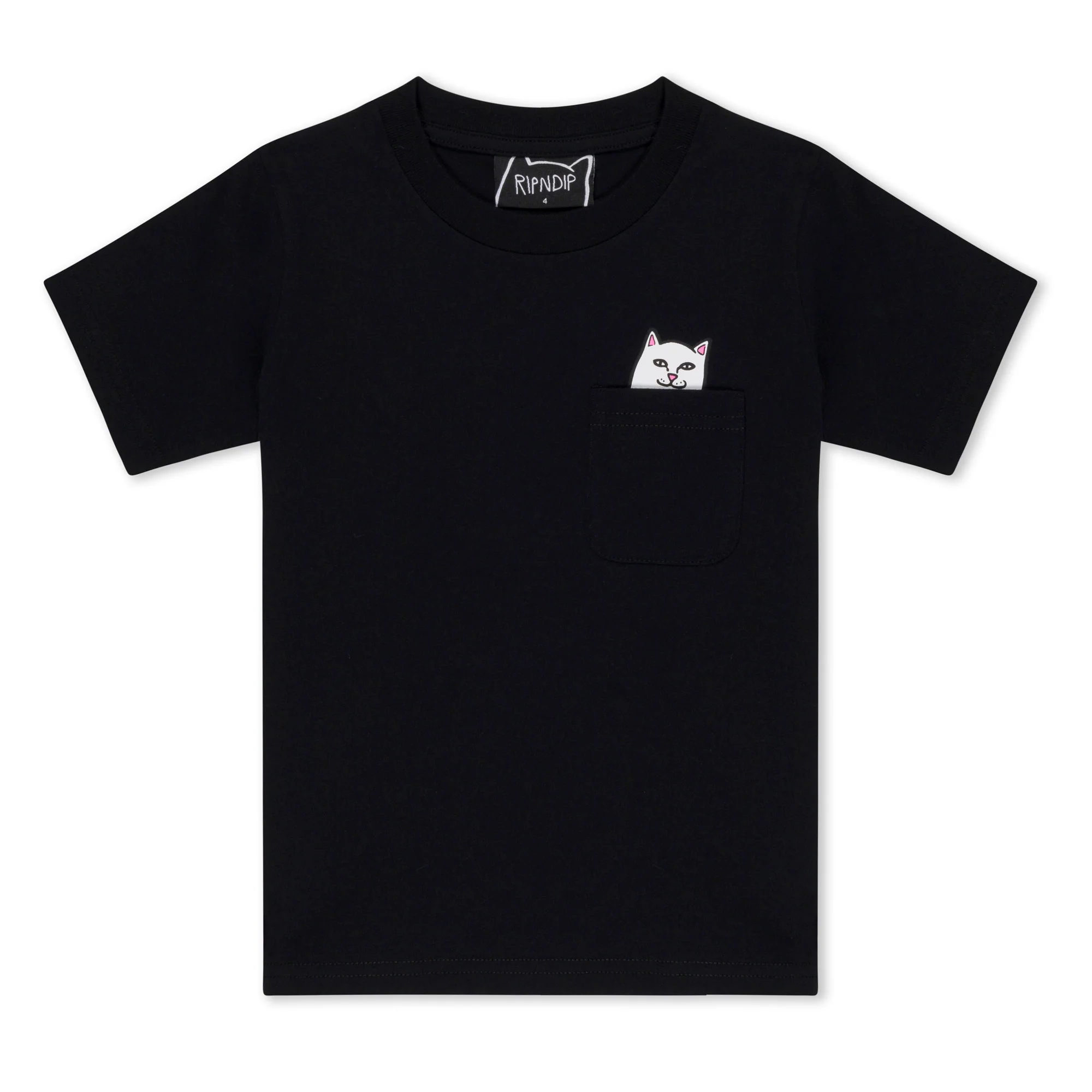 Lord Nermal Kid Pocket Tee (Black) - Image 3