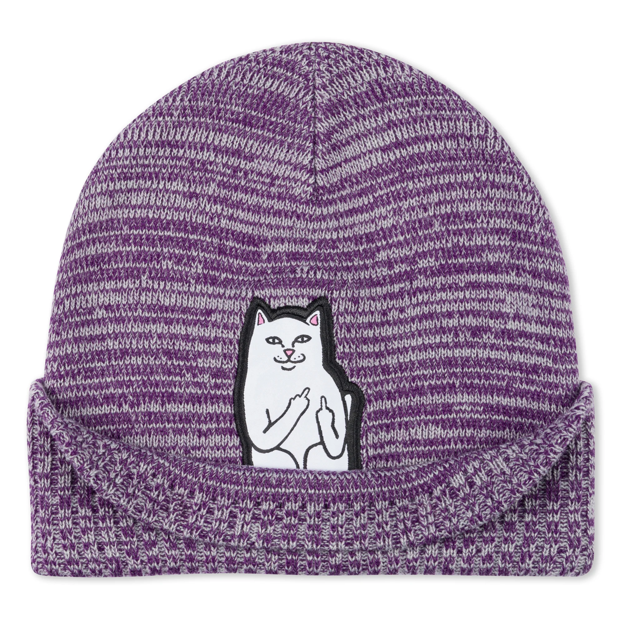 Lord Nermal Marled Beanie (Dark Purple) - Image 3