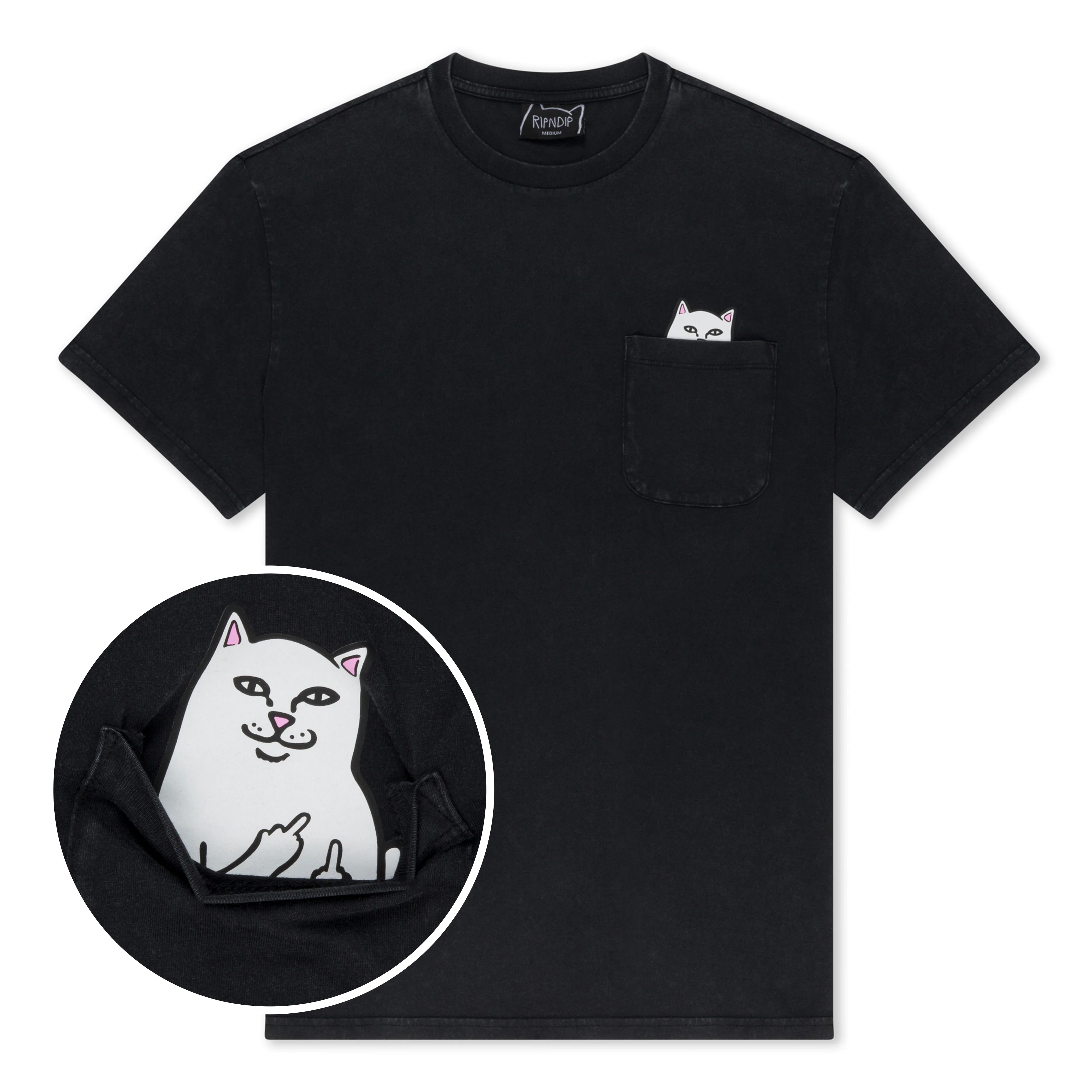 Lord Nermal Pocket tee (Black Mineral Wash)
