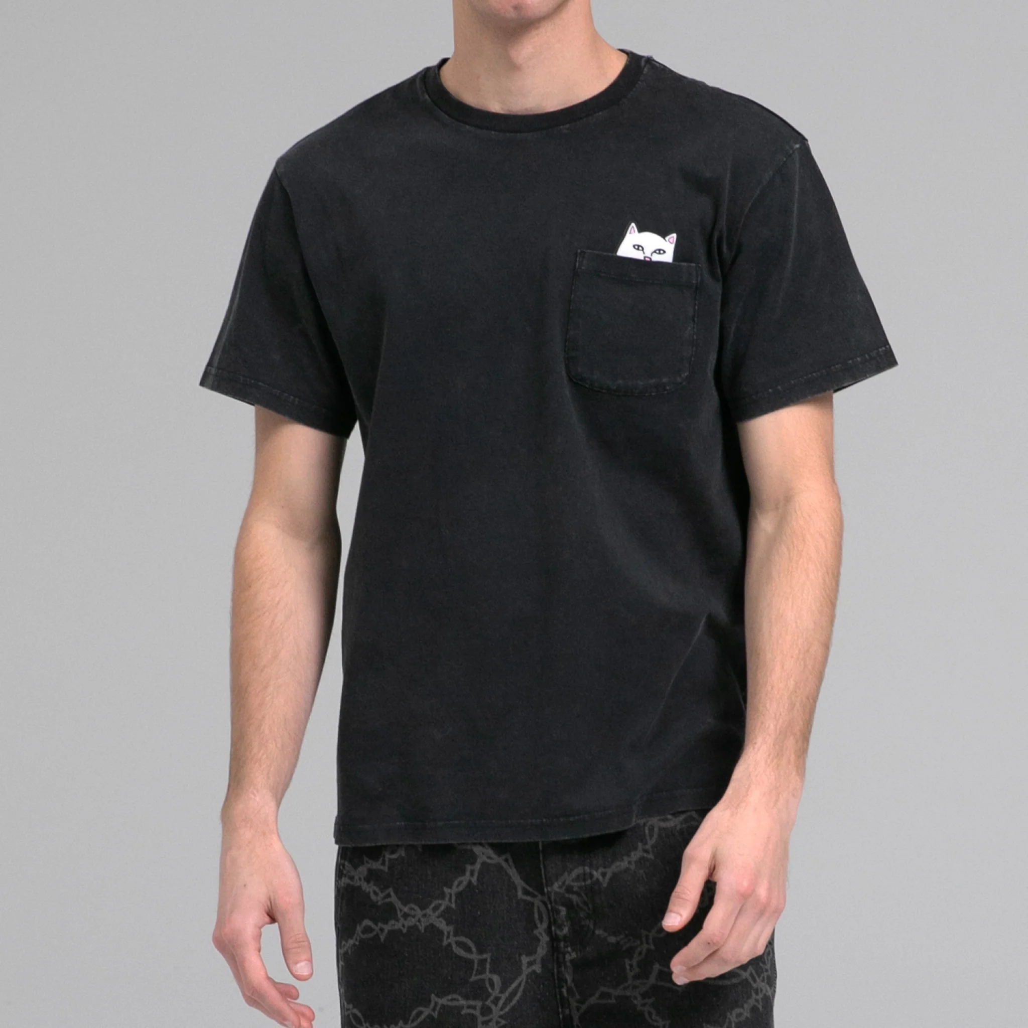 Lord Nermal Pocket tee (Black Mineral Wash) - Image 2