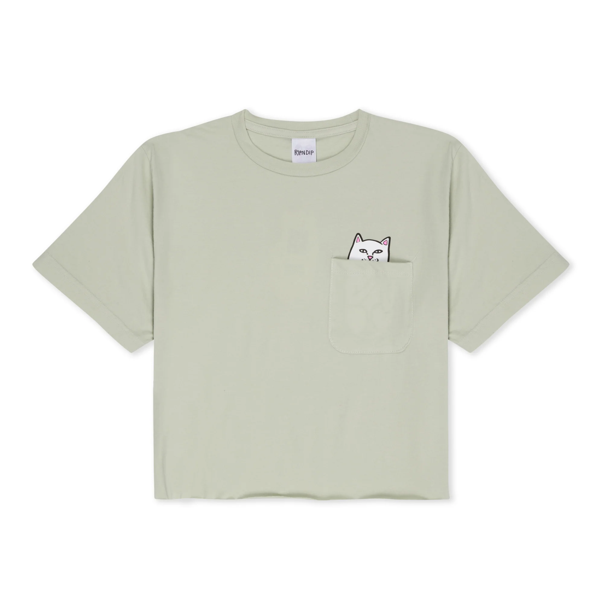 Lord Nermal Peace Cropped Pocket Tee (Sage)