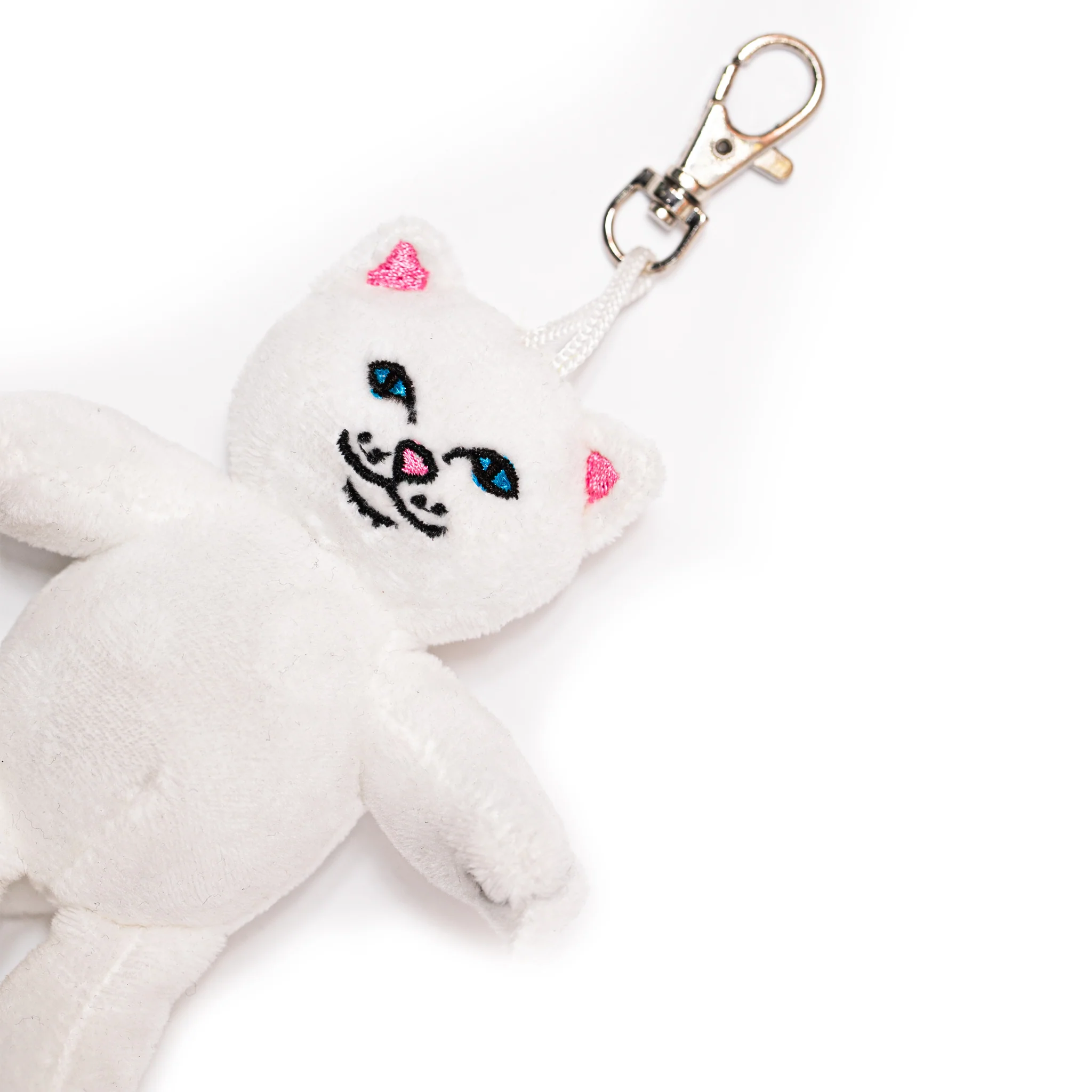 Lord Nermal Plush Keychain (White) - Image 4