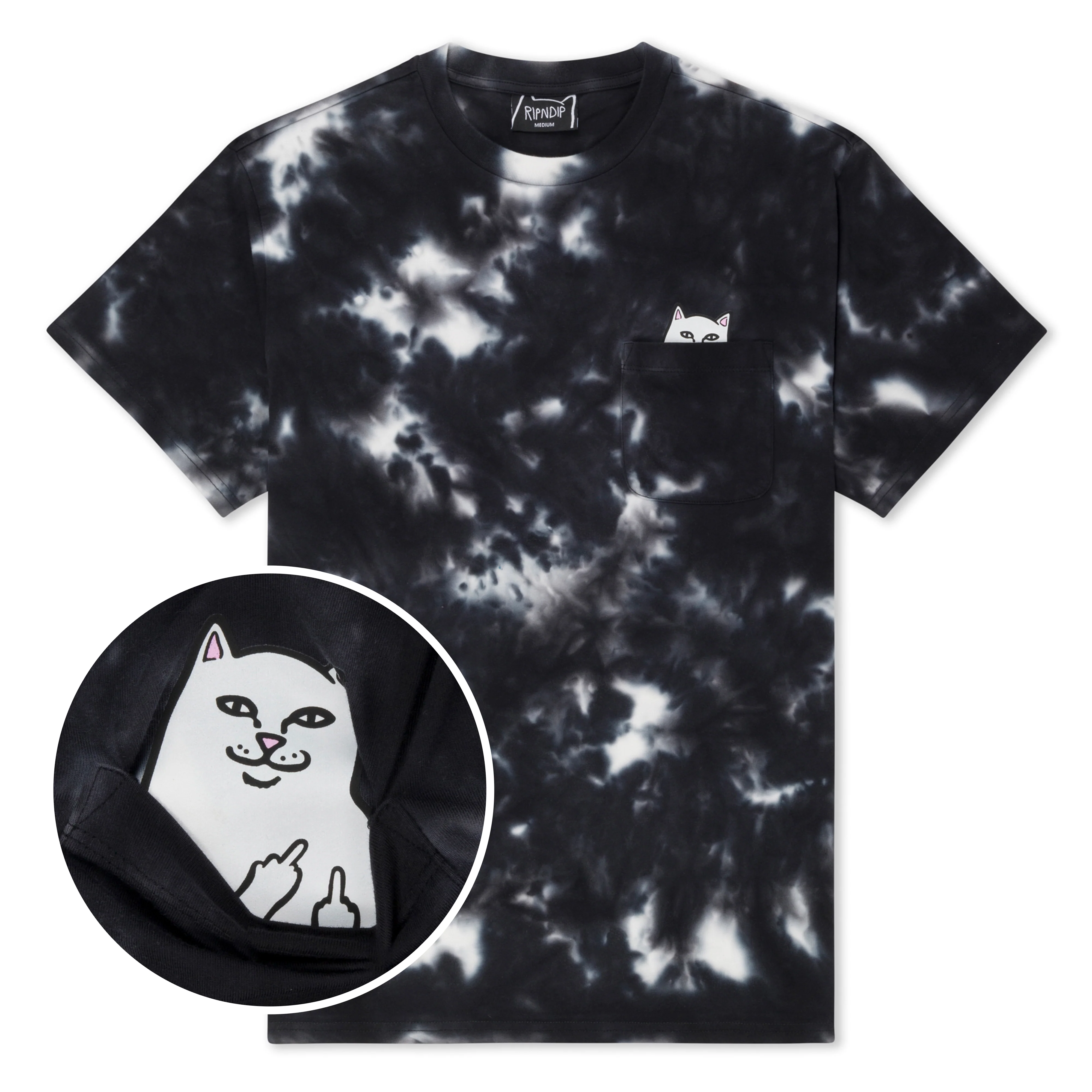 Lord Nermal Pocket Tee (Black Lightning Wash)