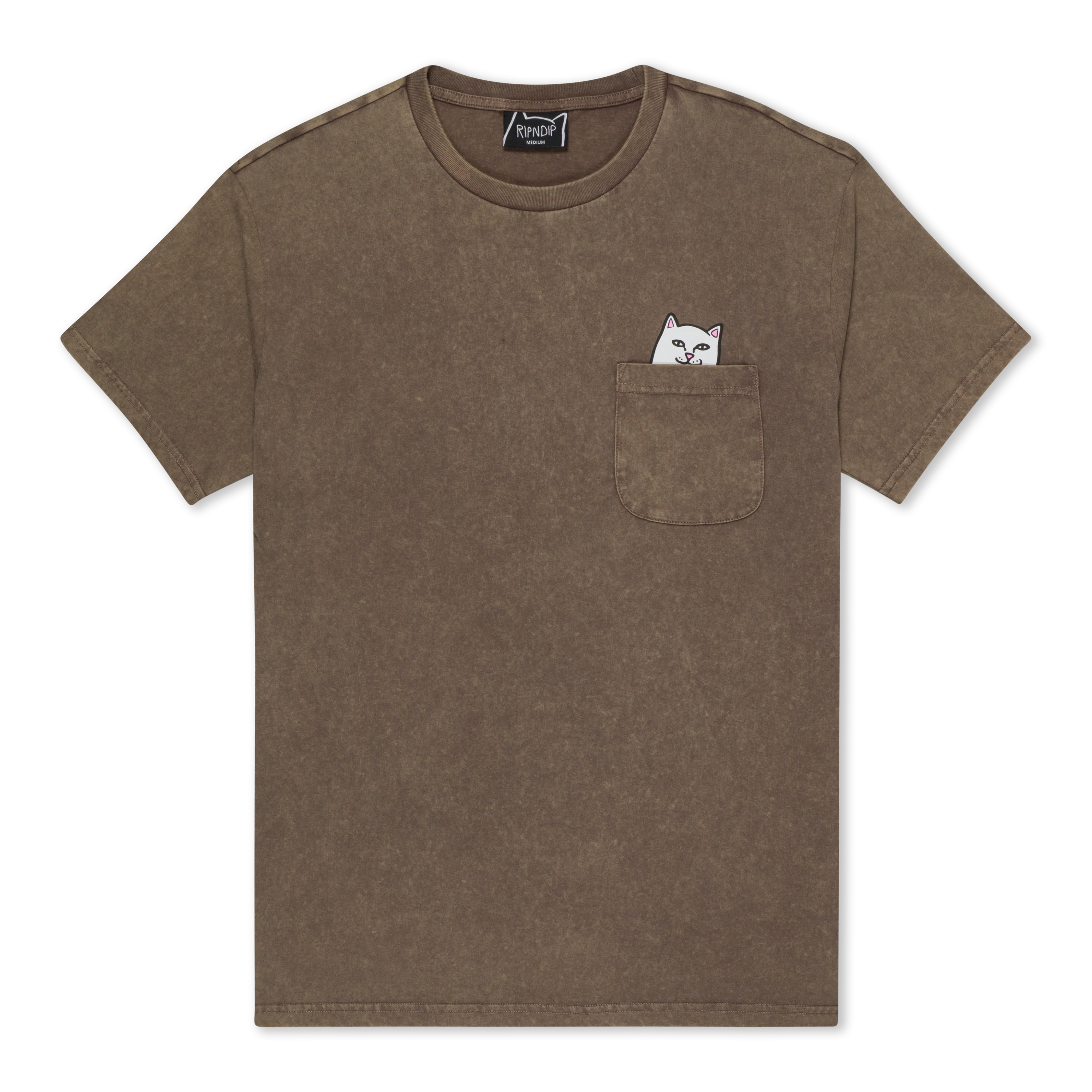 Lord Nermal Pocket Tee (Brown Vintage Wash) - Image 4