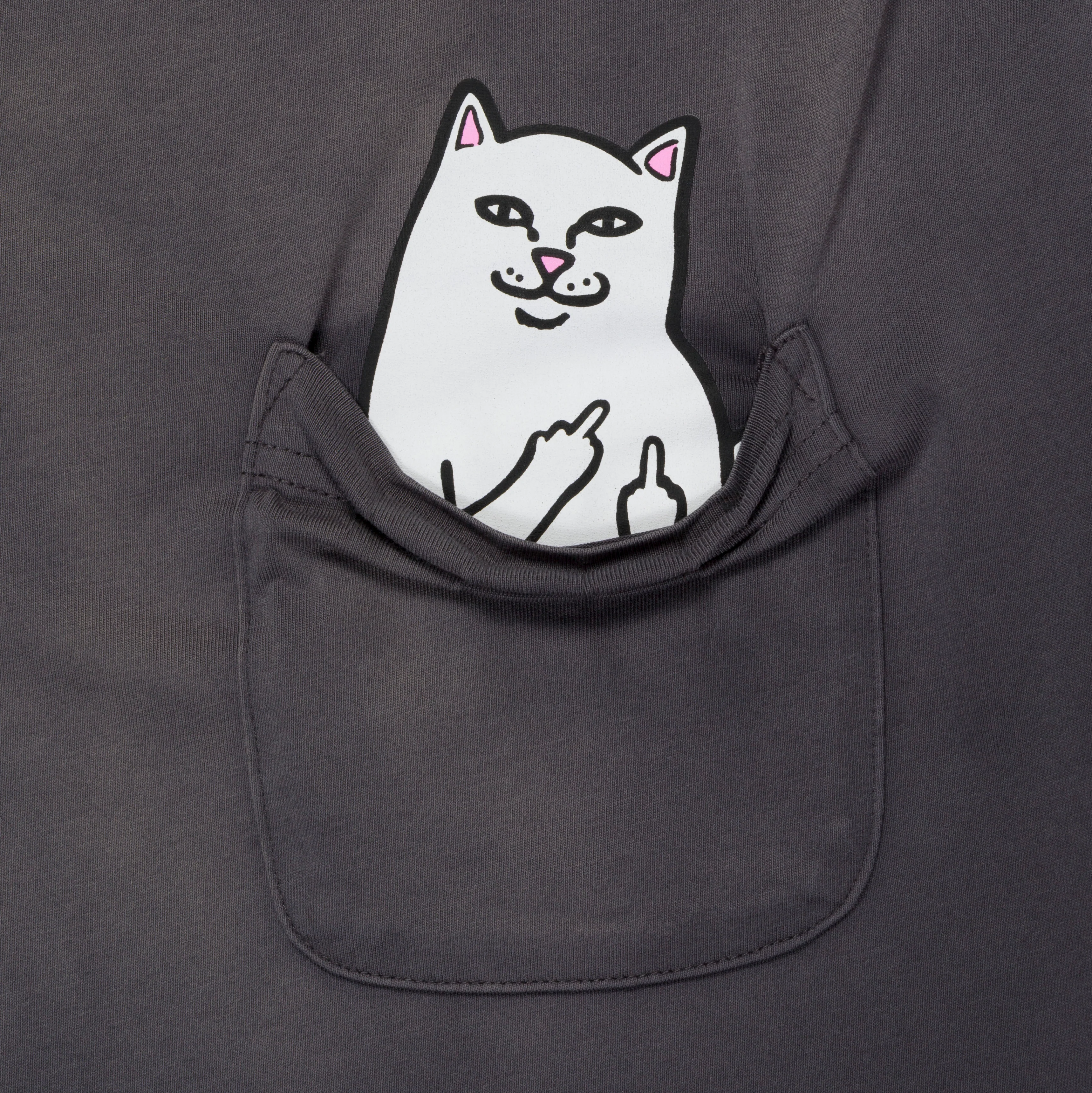 Lord Nermal Pocket Tee (Charcoal Vintage Wash) - Image 2