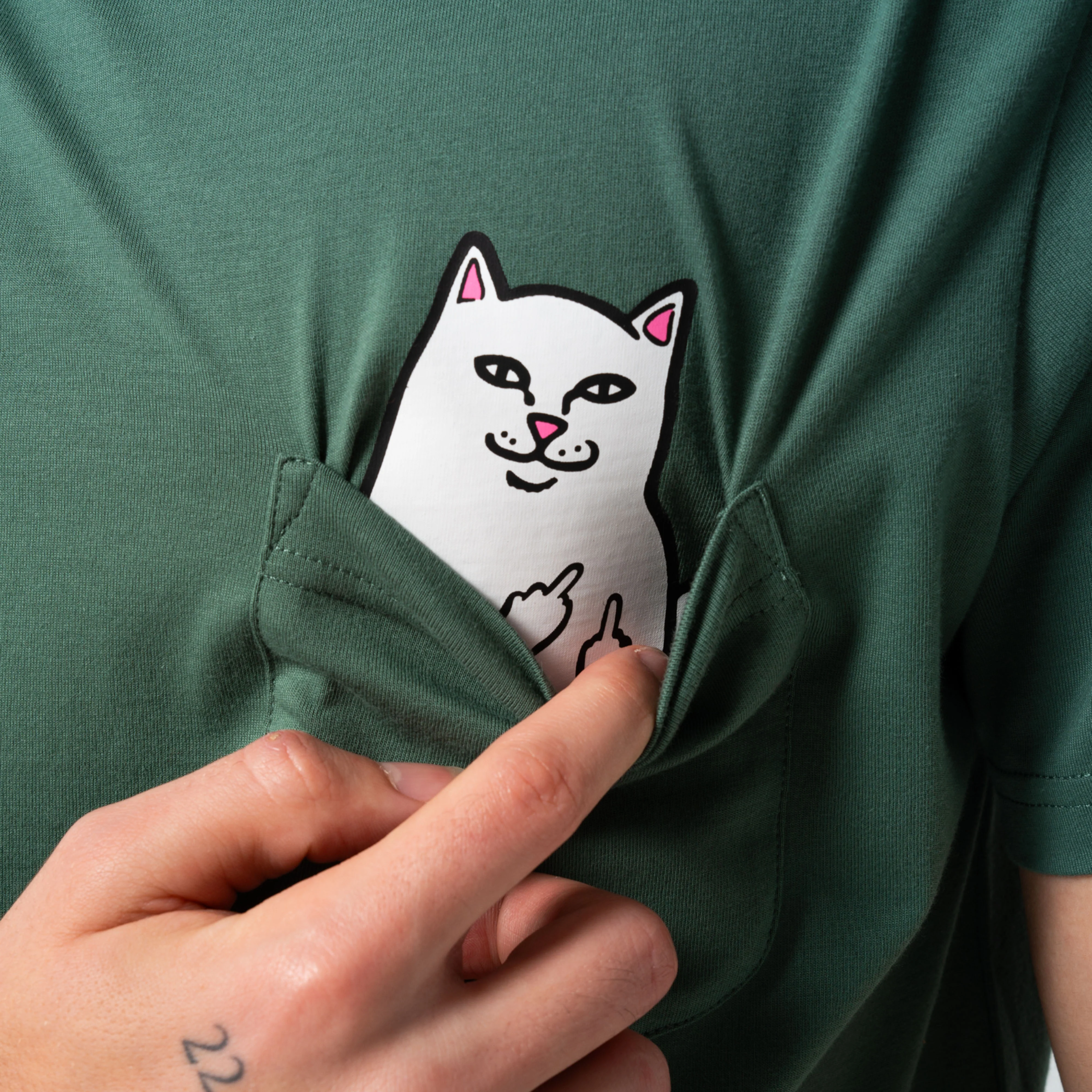 Lord Nermal Pocket Tee (Dark Olive) - Image 2