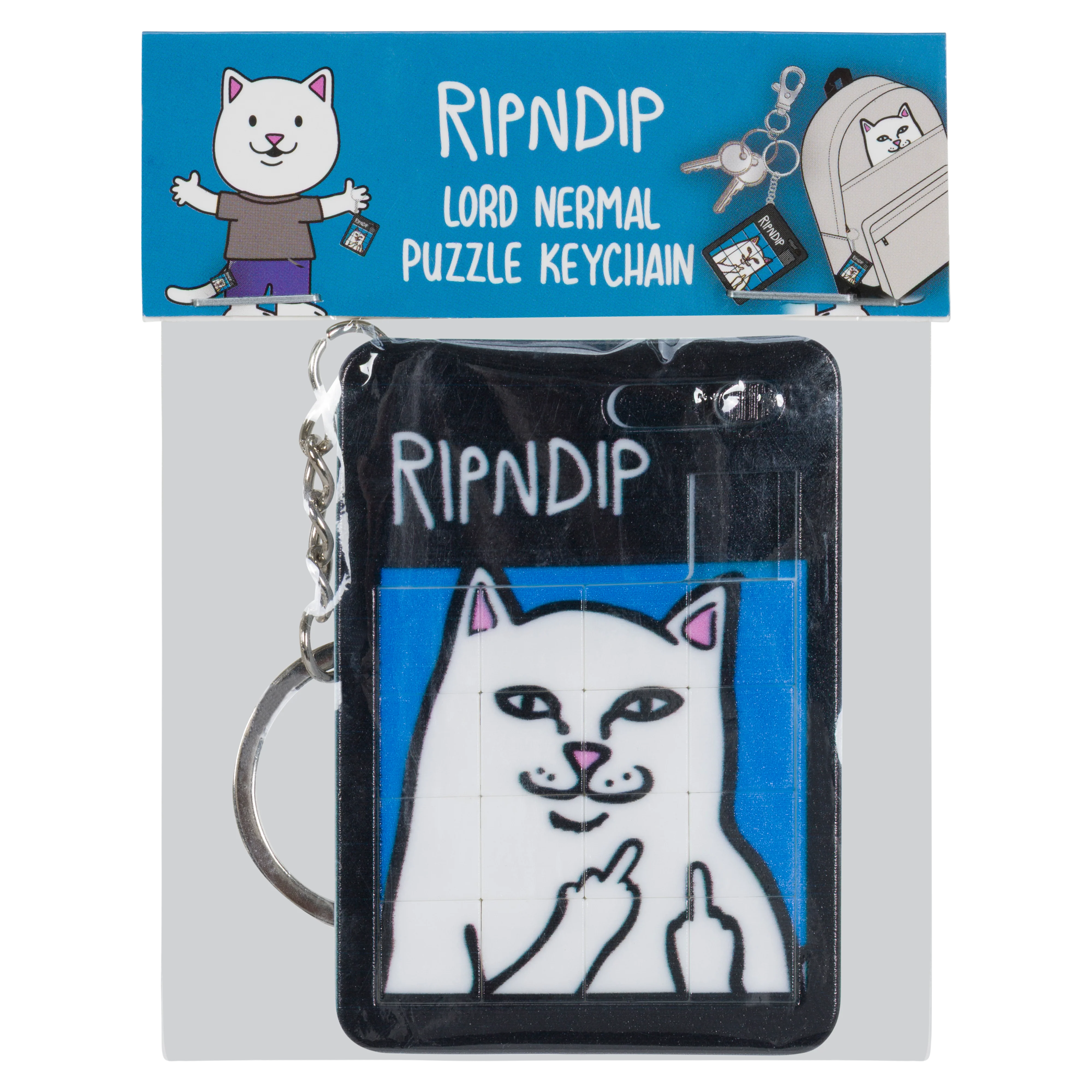 Lord Nermal Puzzle Keychain (Black)