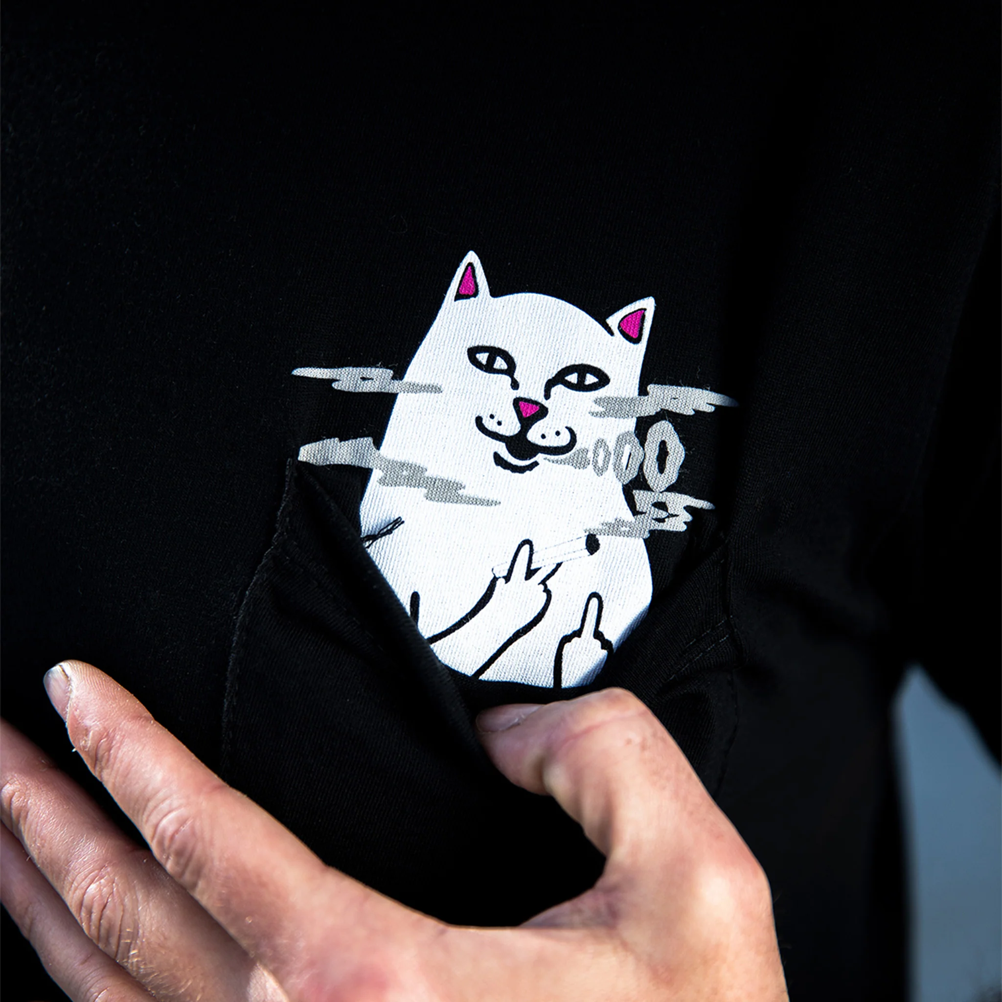 Lord Nermal Smokey Pocket Tee (Black) - Image 2