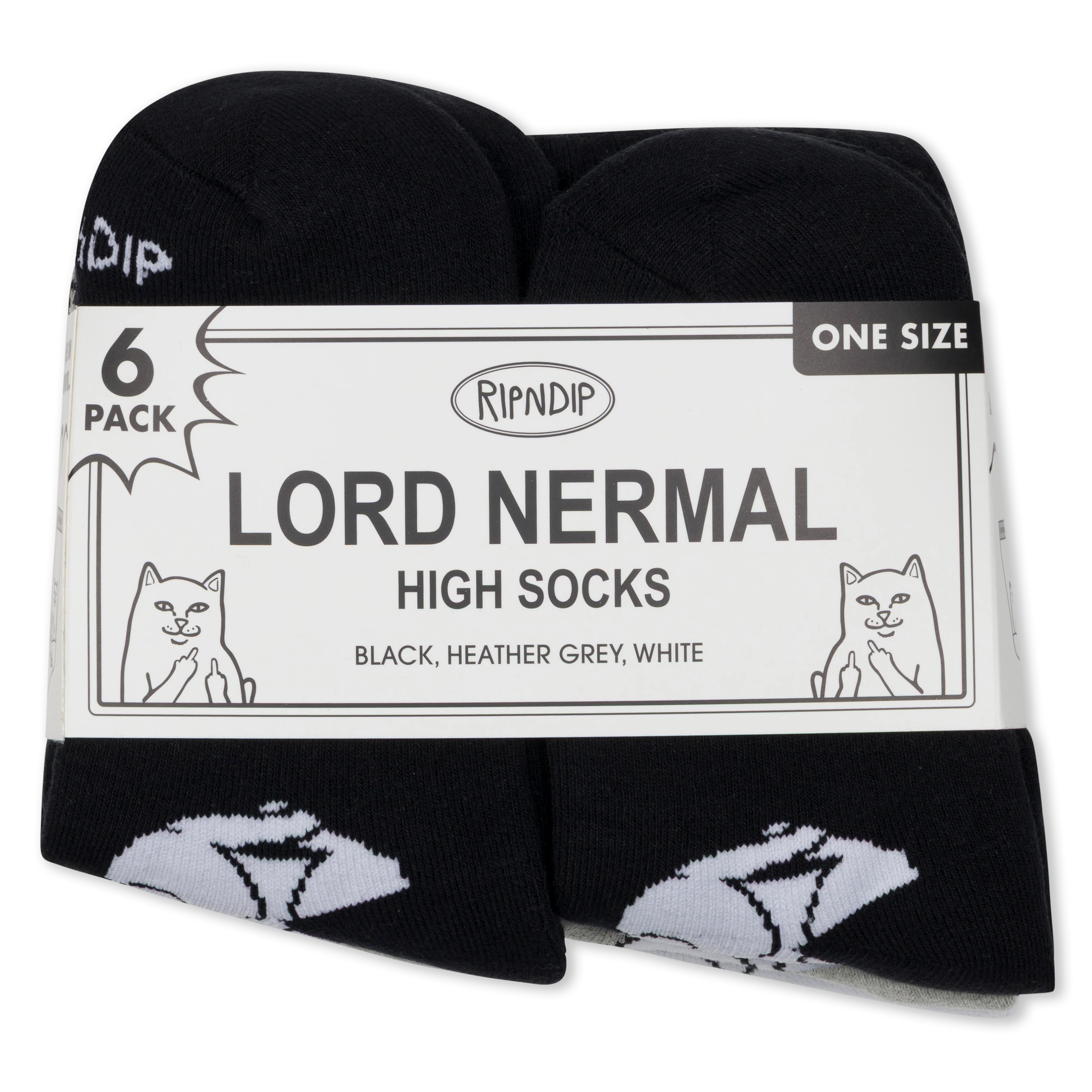 Lord Nermal Socks 6 Pack (Multi)