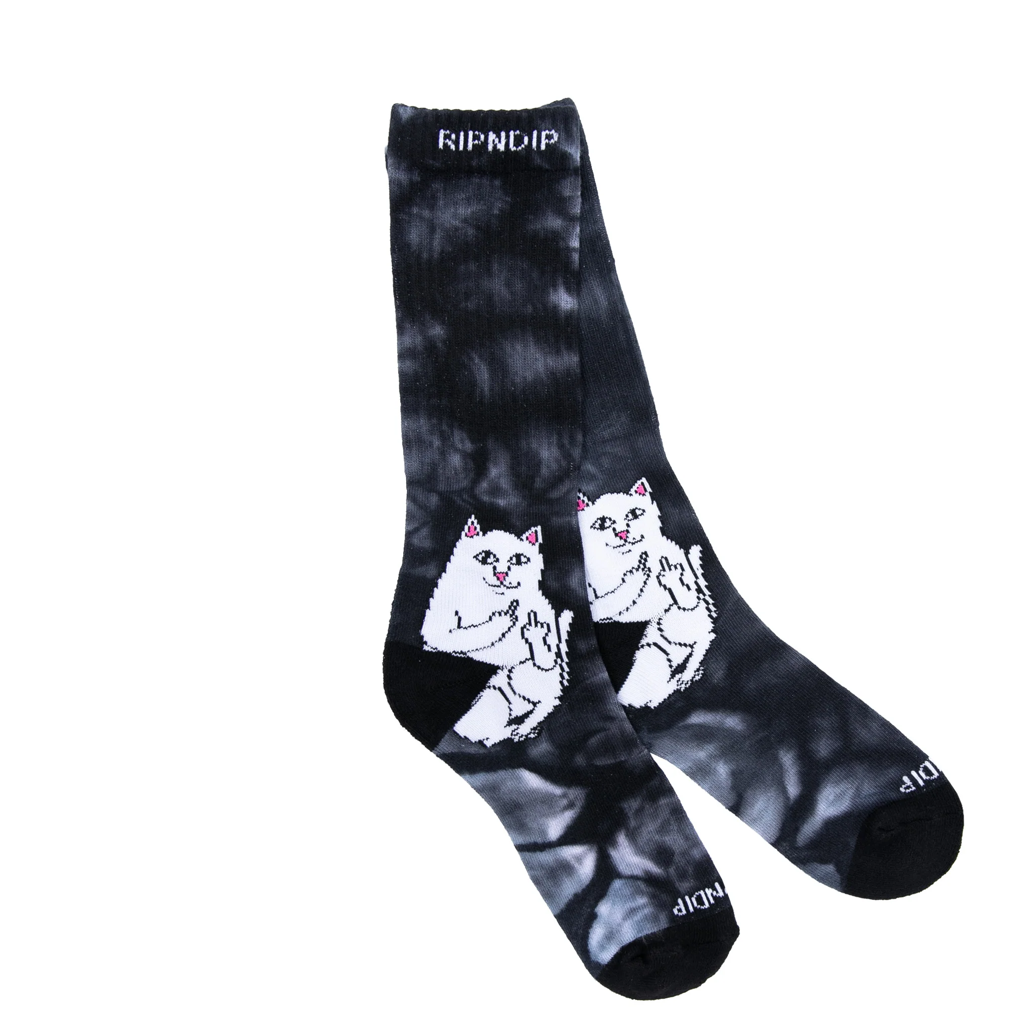 Lord Nermal Socks (Black Tie Dye) - Image 2