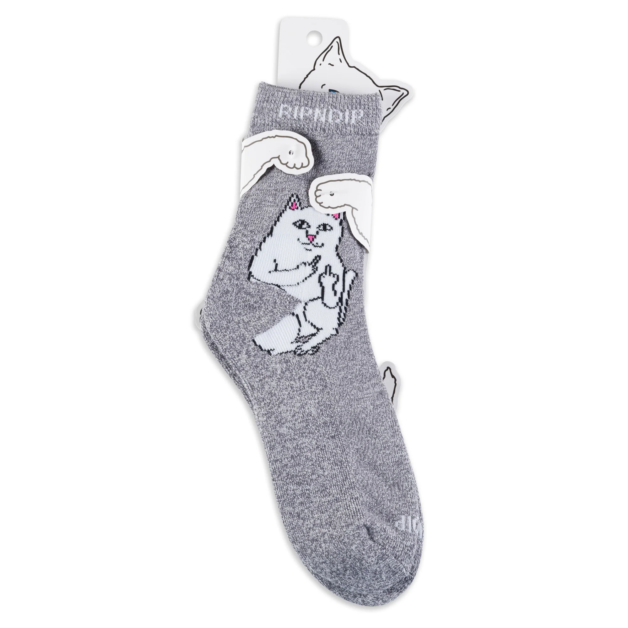 Lord Nermal Mid Socks (Charcoal Heather) - Image 3