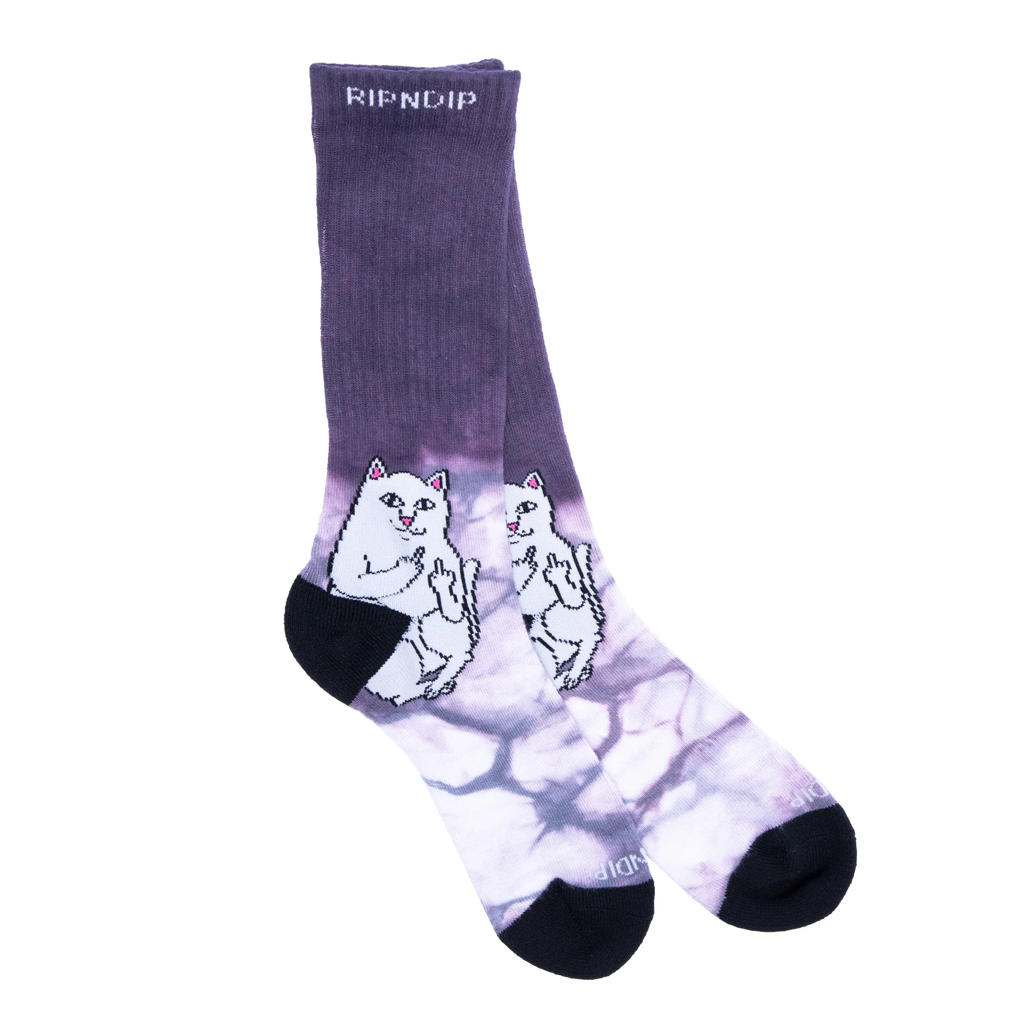Lord Nermal Socks (Mauve Half Dye) - Image 2