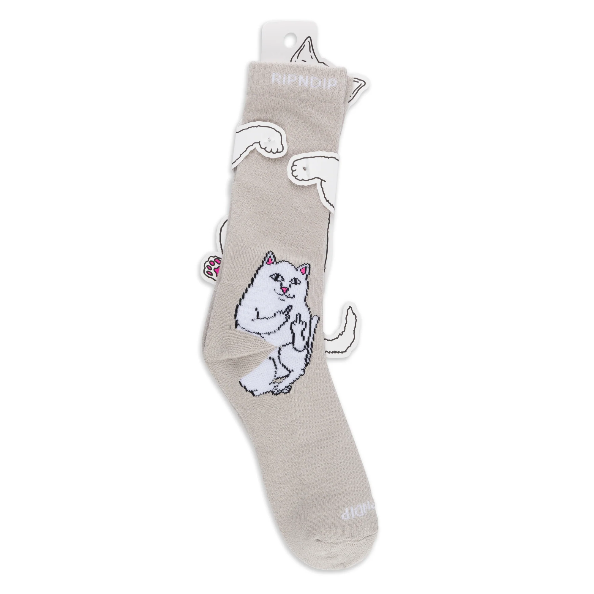 Lord Nermal Socks (Oatmeal Heather) - Image 3