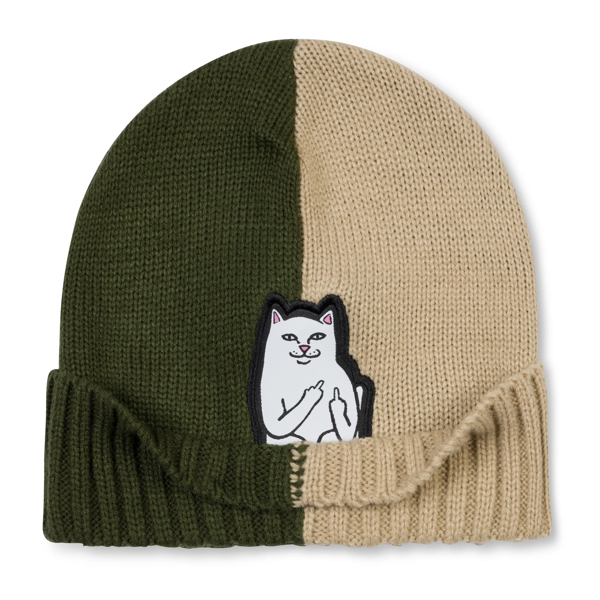 Lord Nermal Split Beanie (Moss / Stone) - Image 2