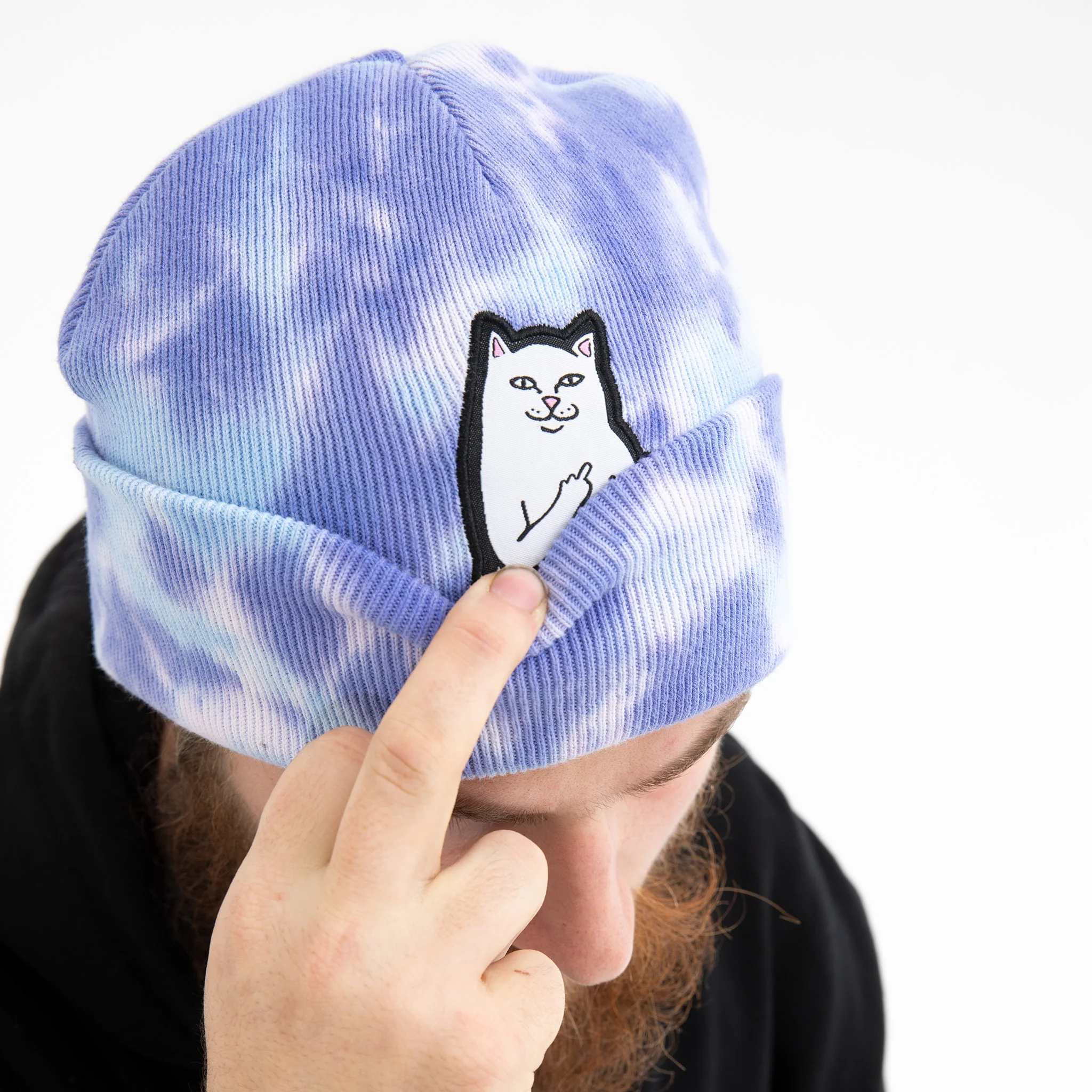 Lord Nermal Tie Dye Beanie (Periwinkle) - Image 2