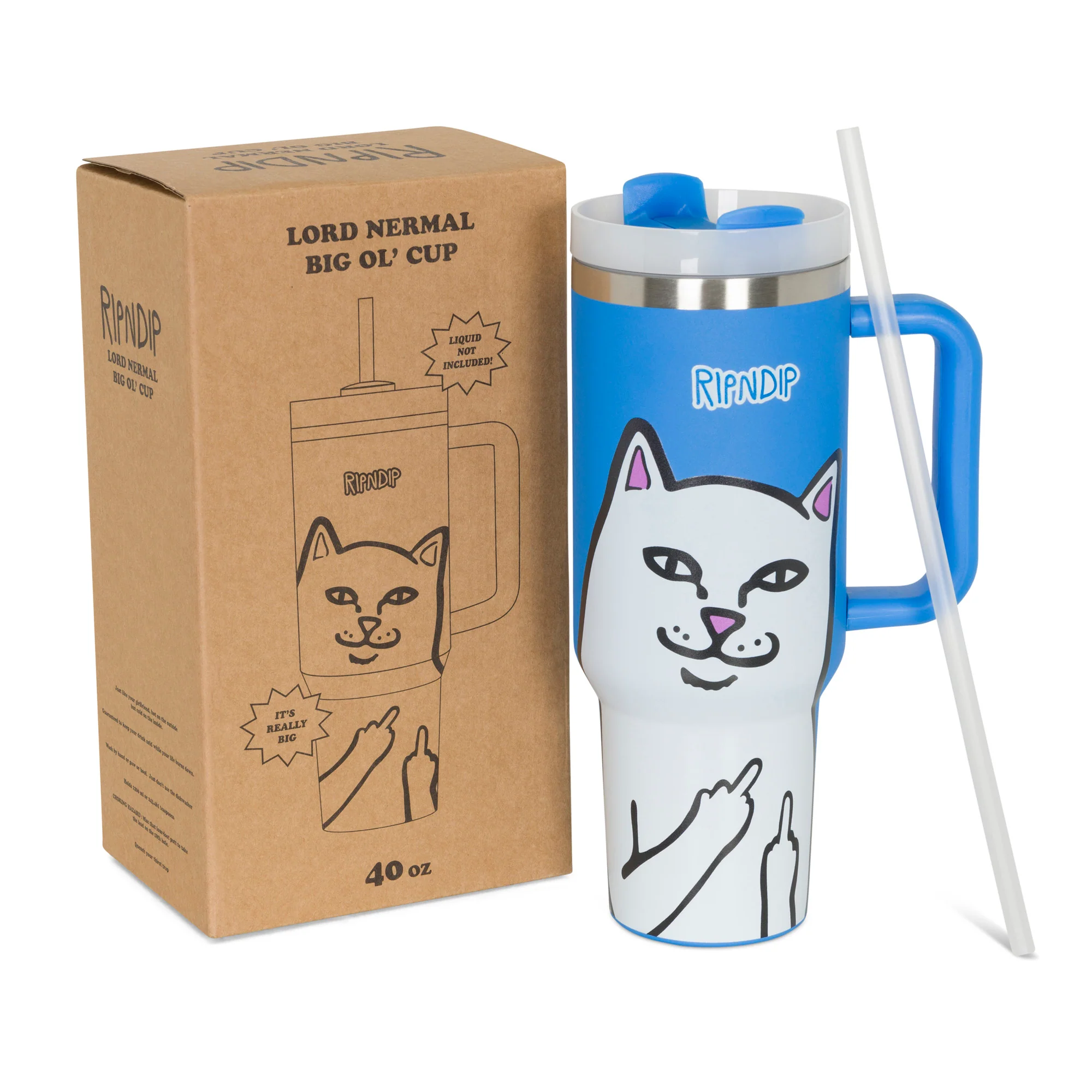 Lord Nermal Big Ol Cup Tumbler (Blue) - Image 3