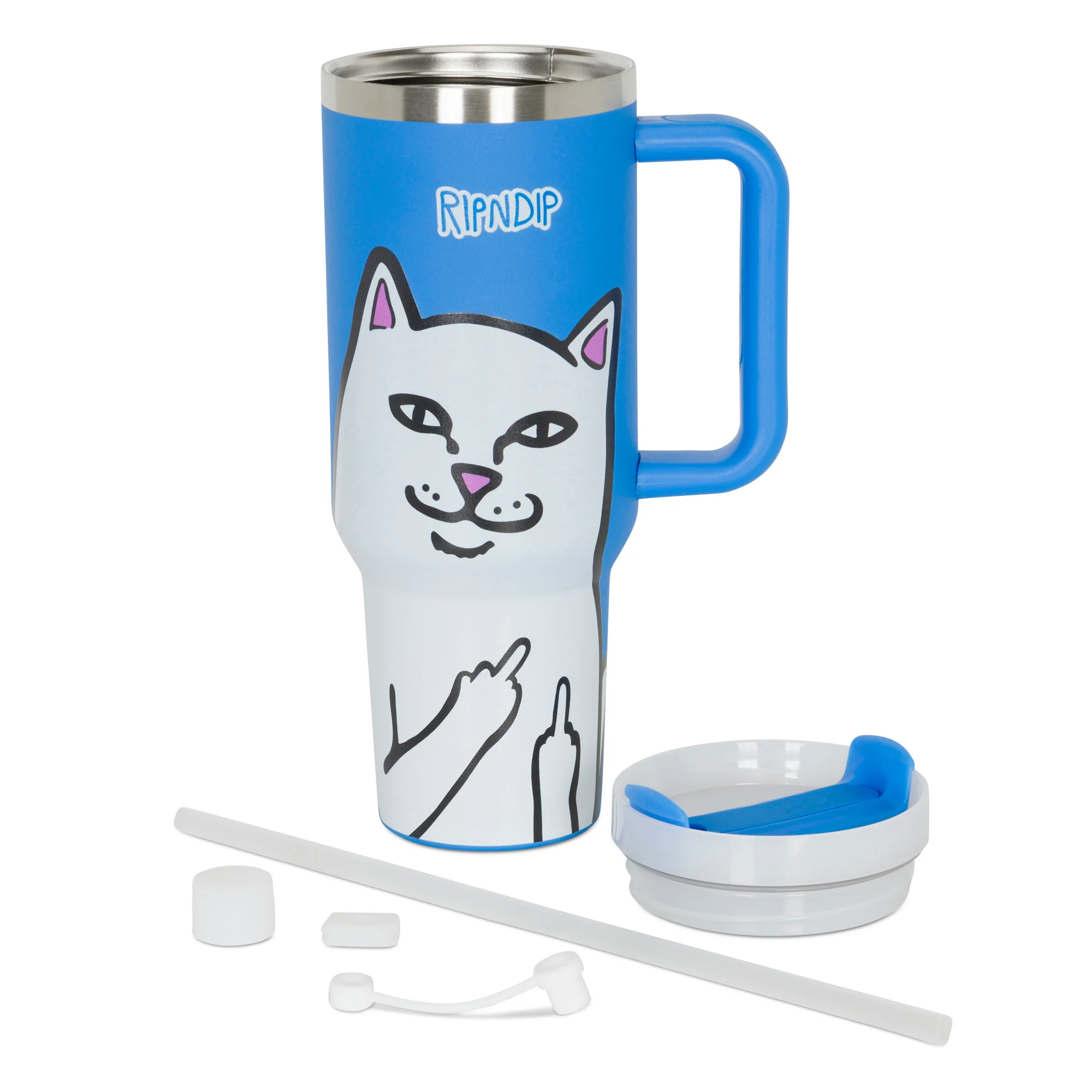 Lord Nermal Big Ol Cup Tumbler (Blue) - Image 5