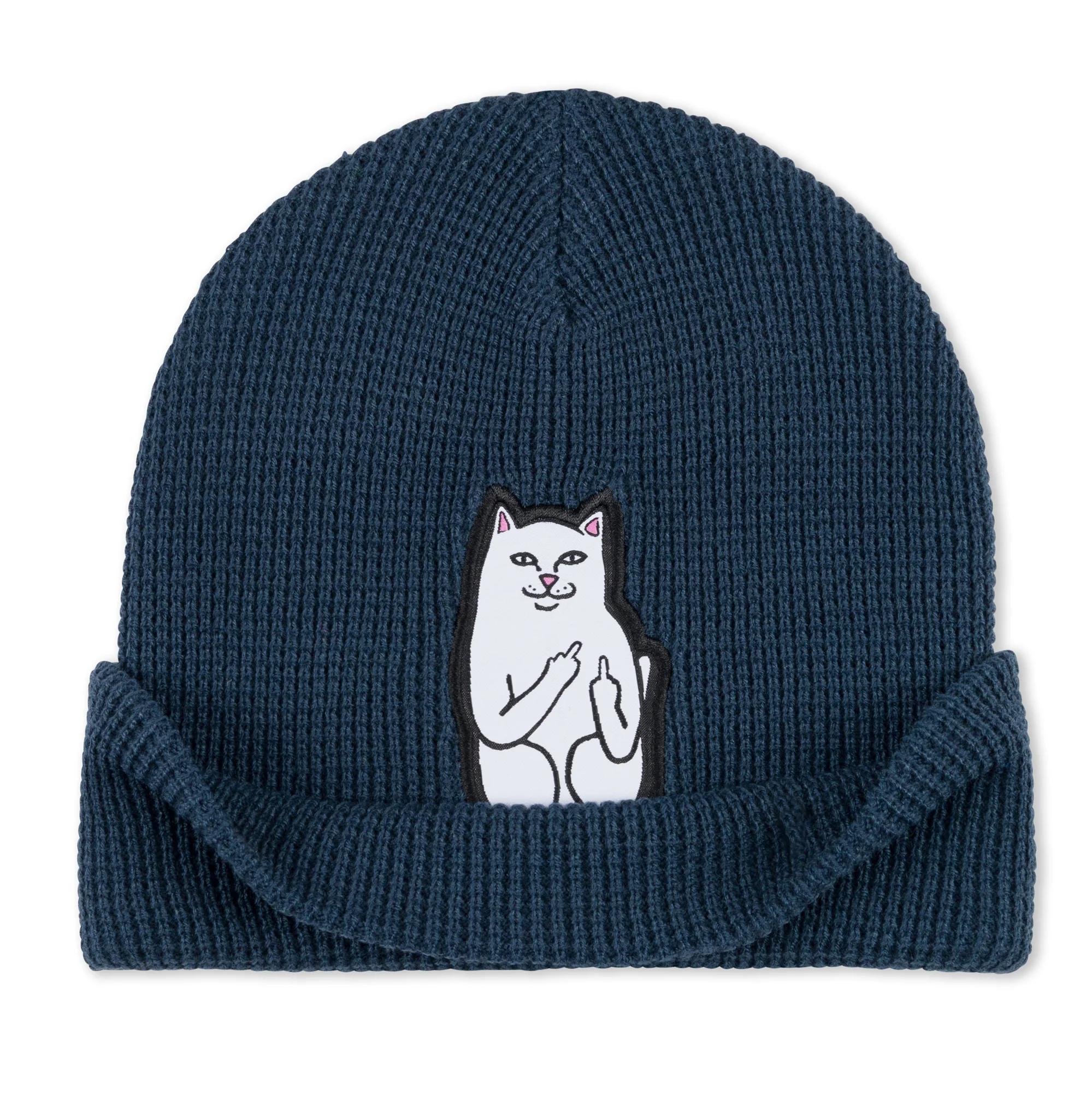 Lord Nermal Waffle Knit Beanie (Navy) - Image 2