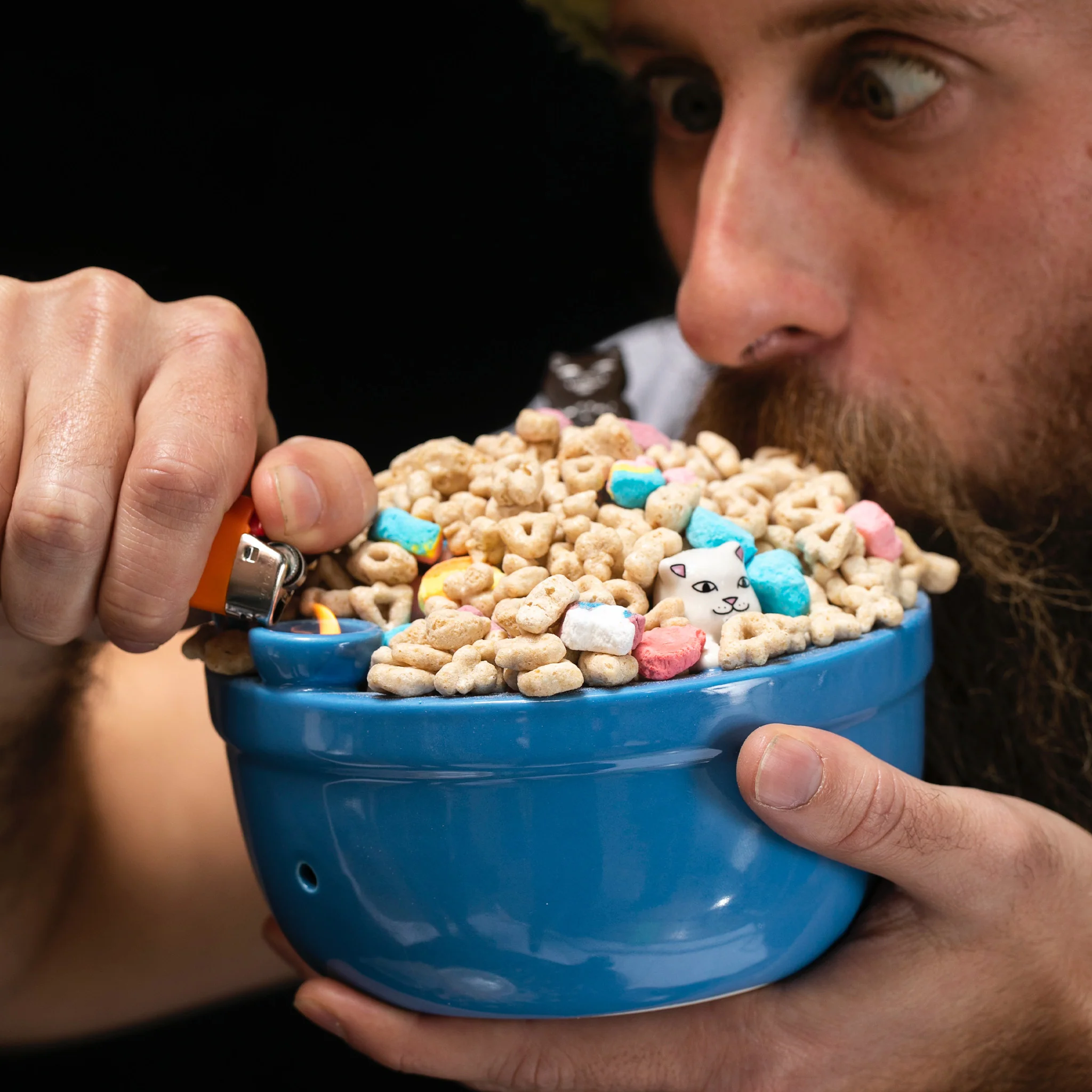 Lord Nermal Wake And Bake Cereal Bowl (Blue) - Image 5