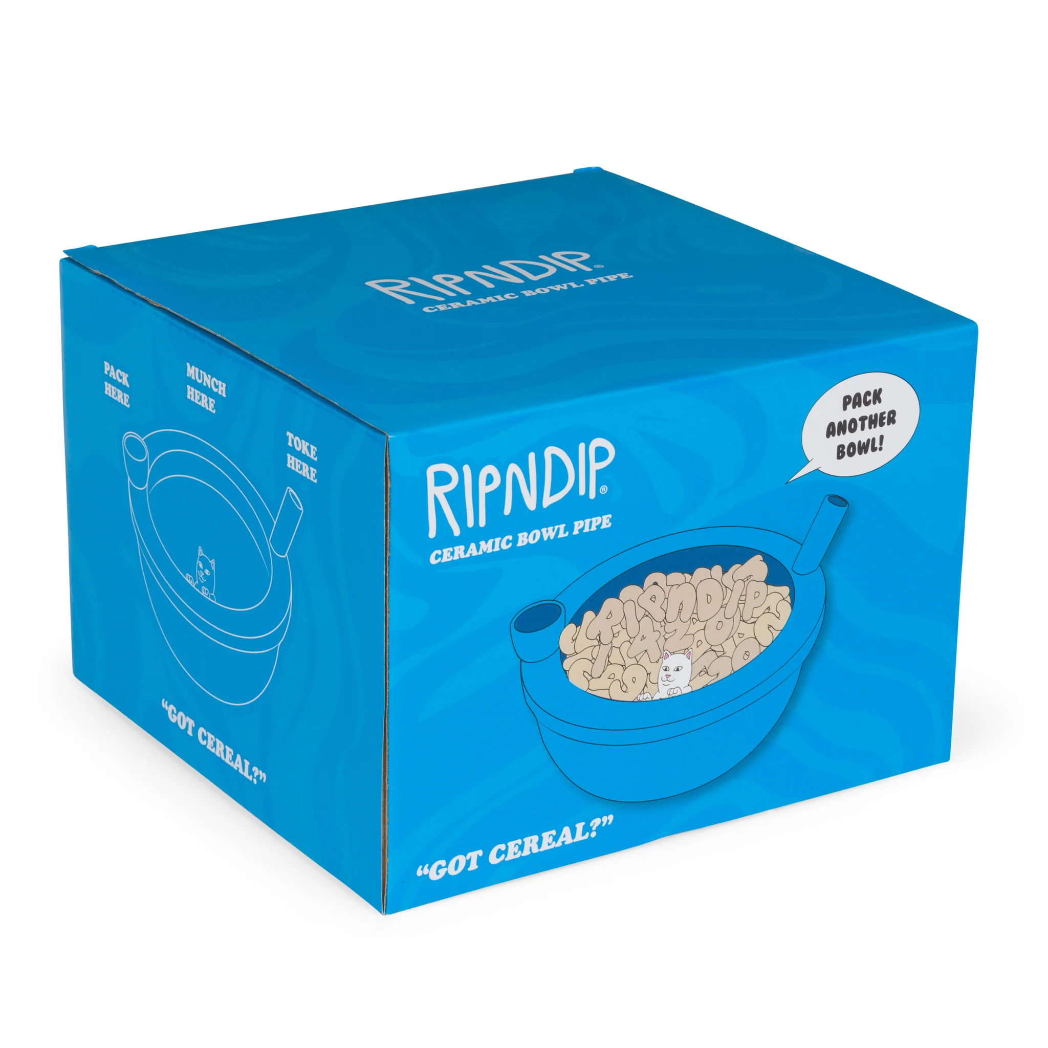 Lord Nermal Wake And Bake Cereal Bowl (Blue) - Image 7