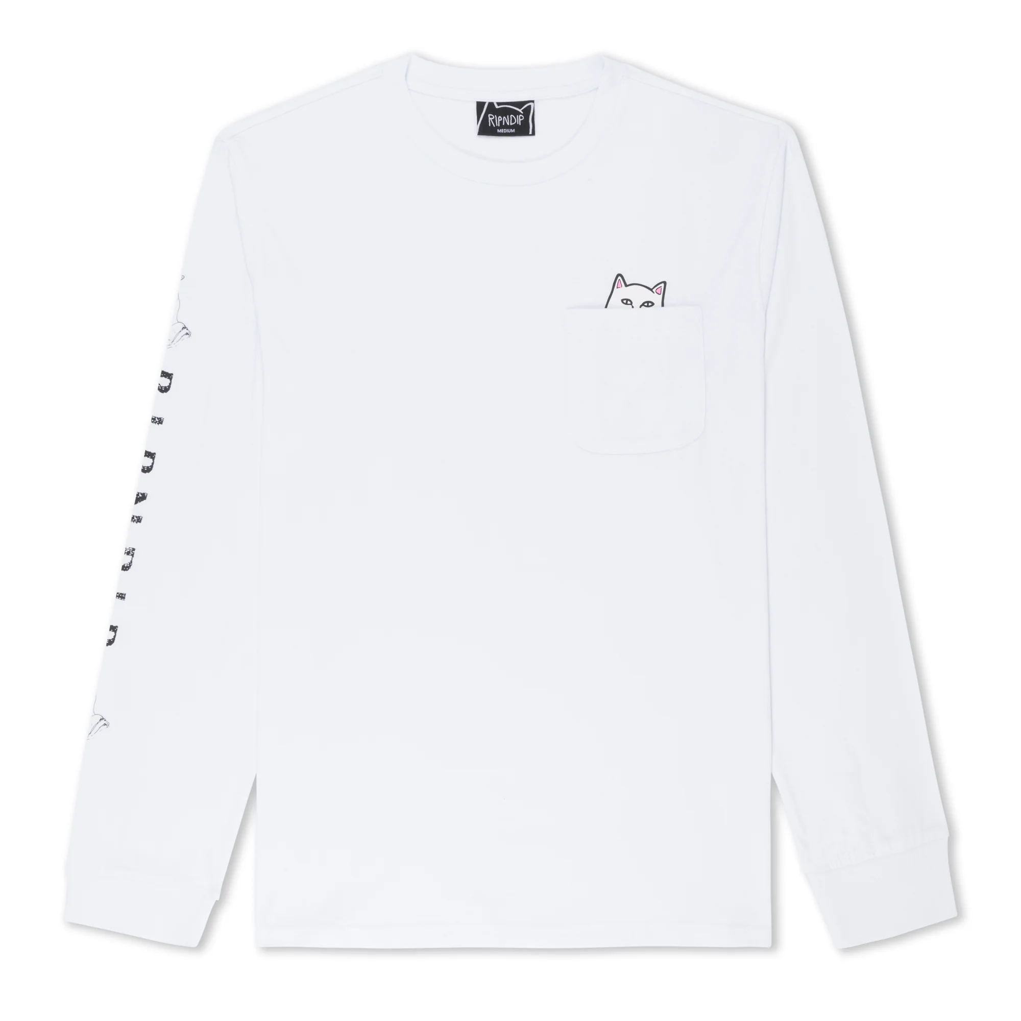 Lord Nermal L/S Pocket Tee (White) - Image 3