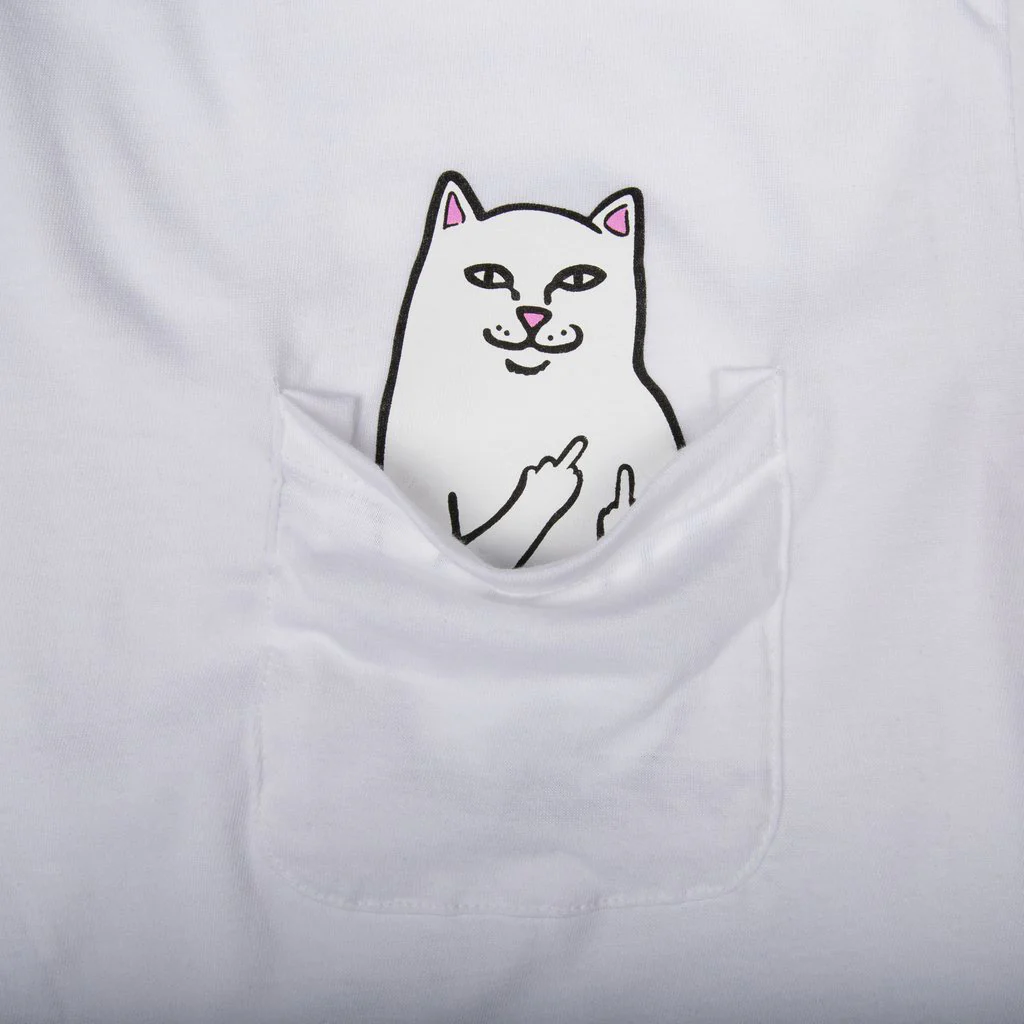 Lord Nermal L/S Pocket Tee (White) - Image 4