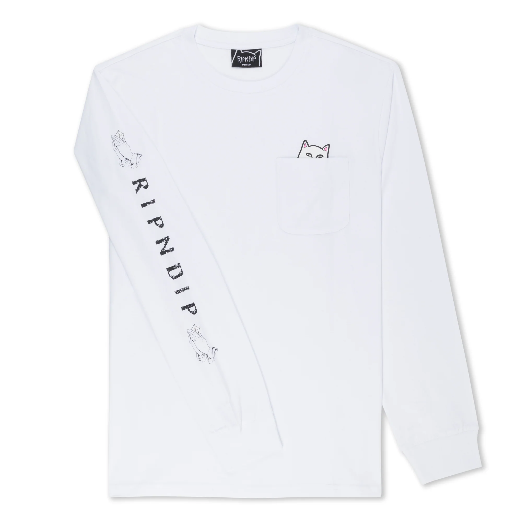Lord Nermal L/S Pocket Tee (White) - Image 5